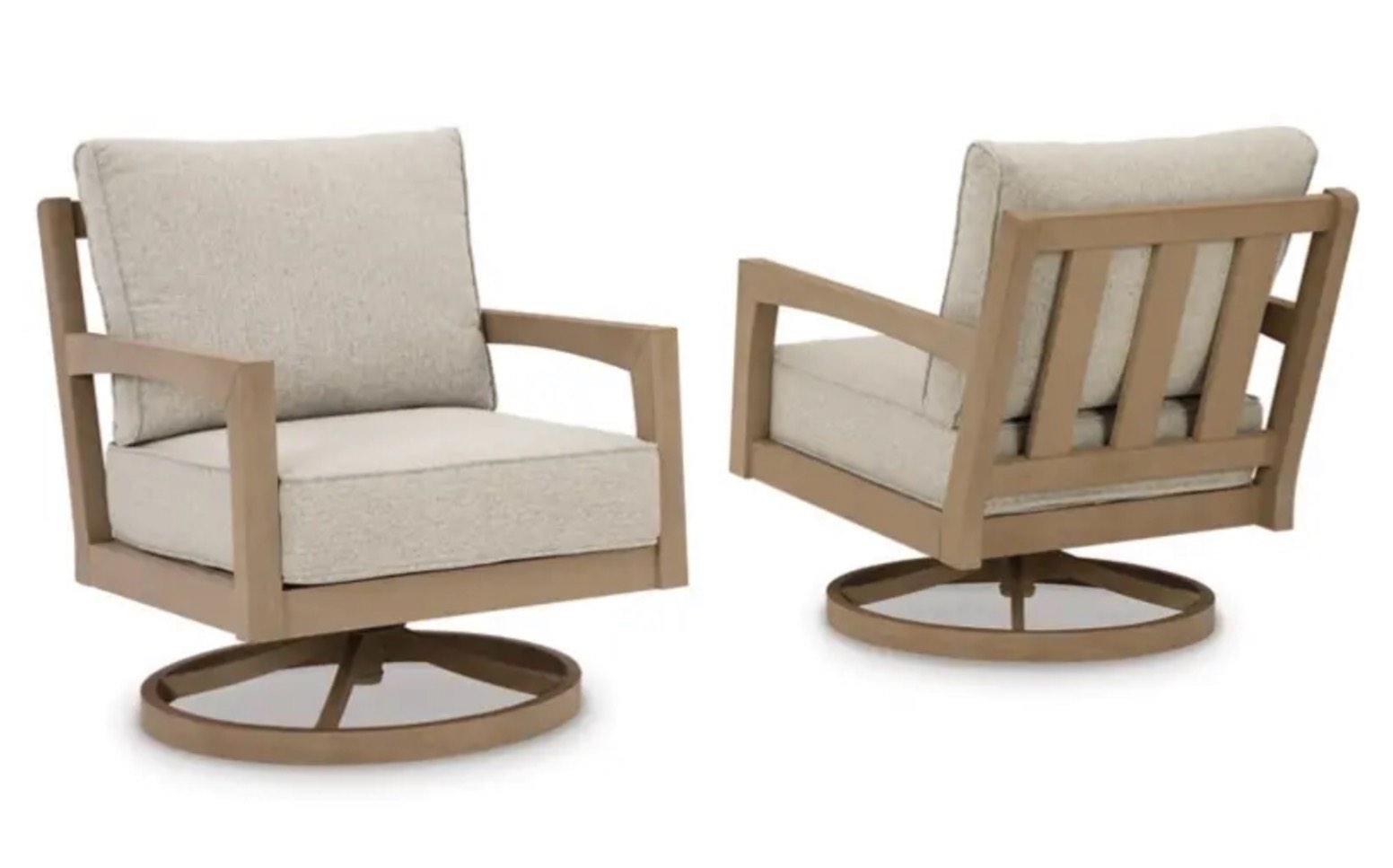 Hallow Creek Outdoor Swivel Lounge With Cushion