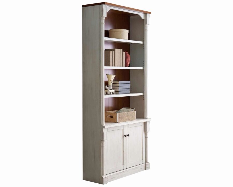94? H Tall Bookcase with Lower Doors