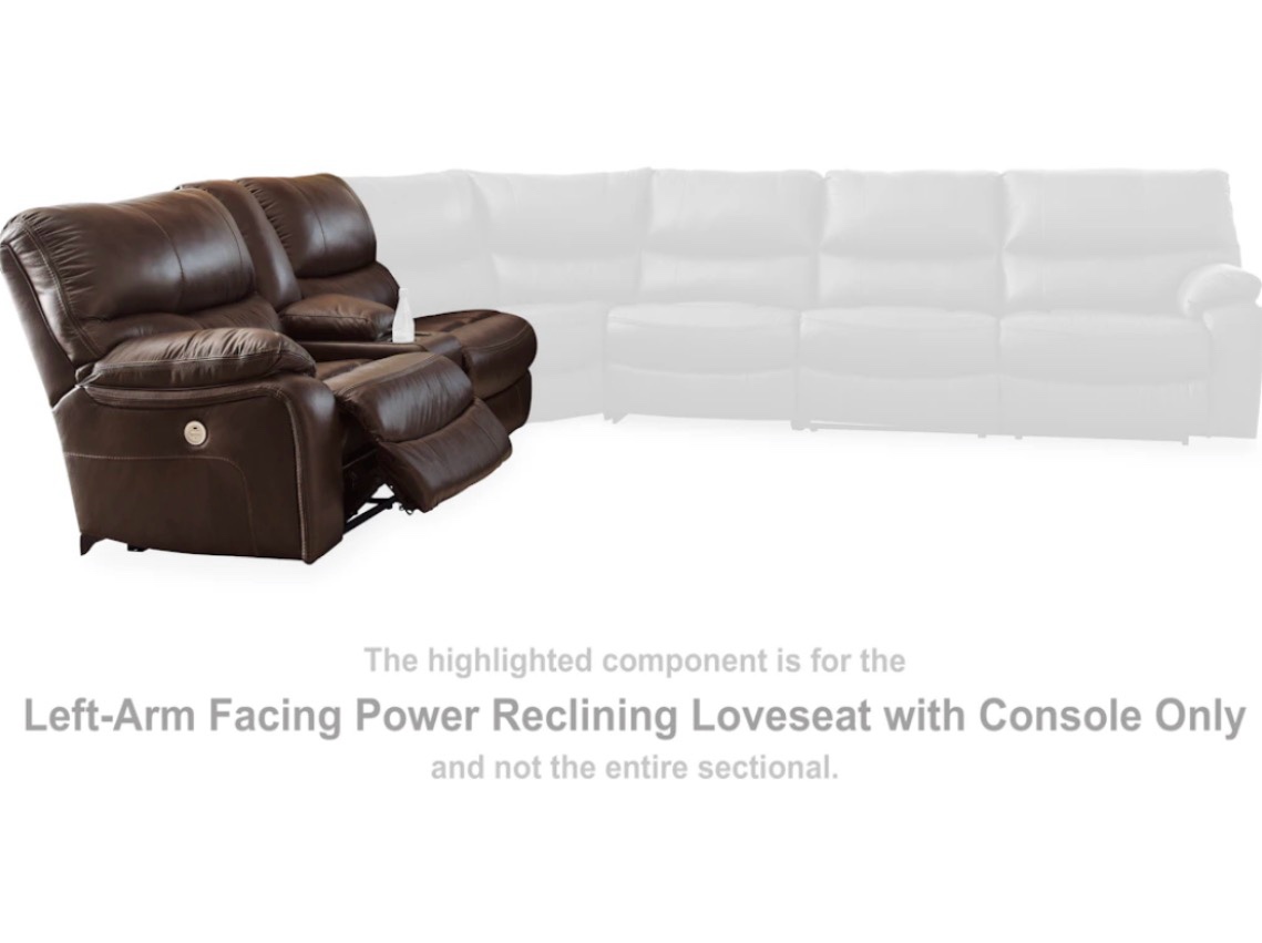 Family Circle Left-Arm Facing Power Reclining Loveseat with Console (left arm loveseat only)