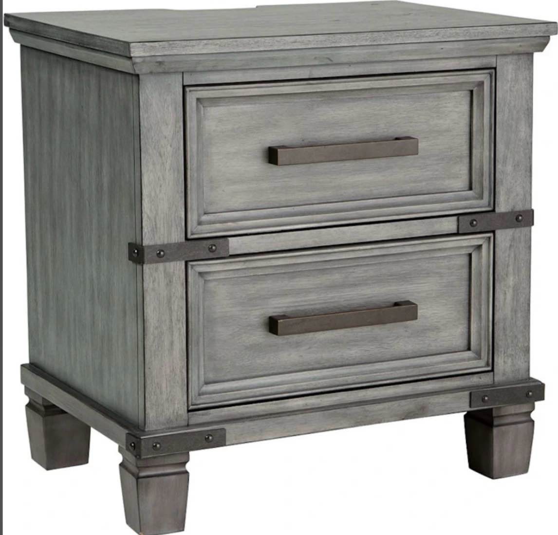 Set of 4 Two Drawer Night Stand B772-92 (YOUR BID PER NIGH STAND//4 Boxes for pick up)