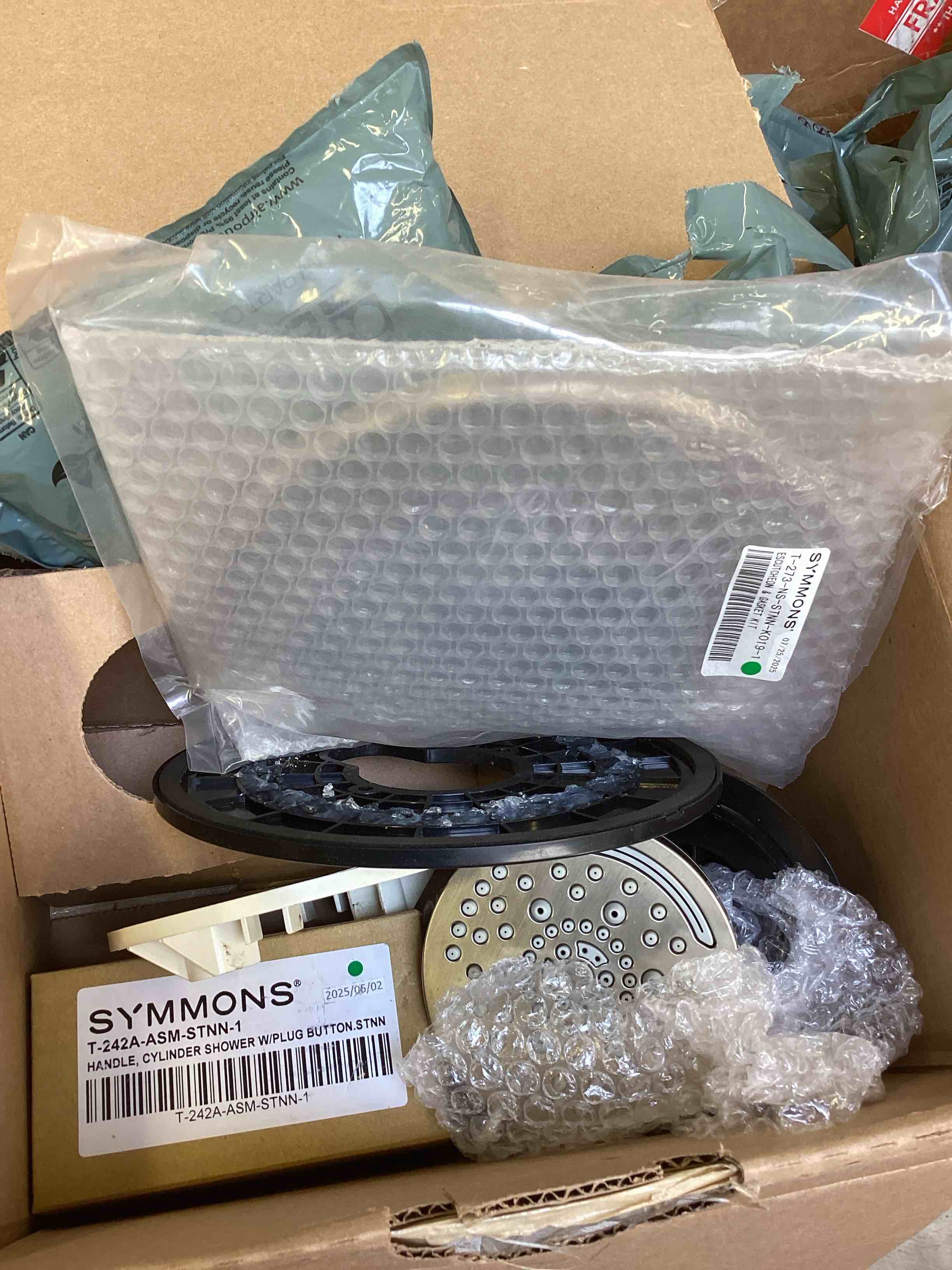 Condition photo showing As Is for dia hydromersion multi spray single handle shower faucet trim kit