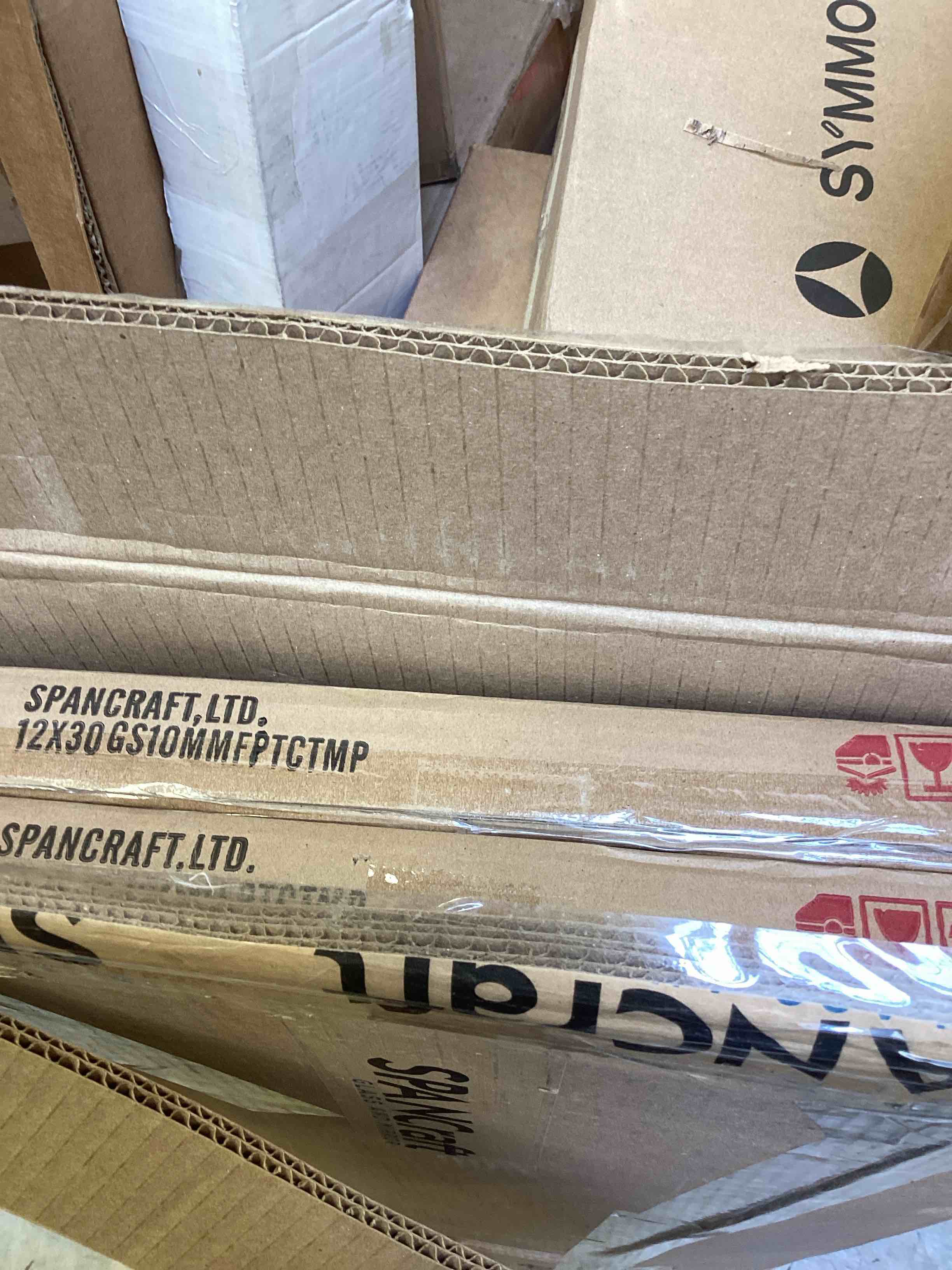Condition photo showing New/Like New for zandra glass bracket shelf 12x30 inch