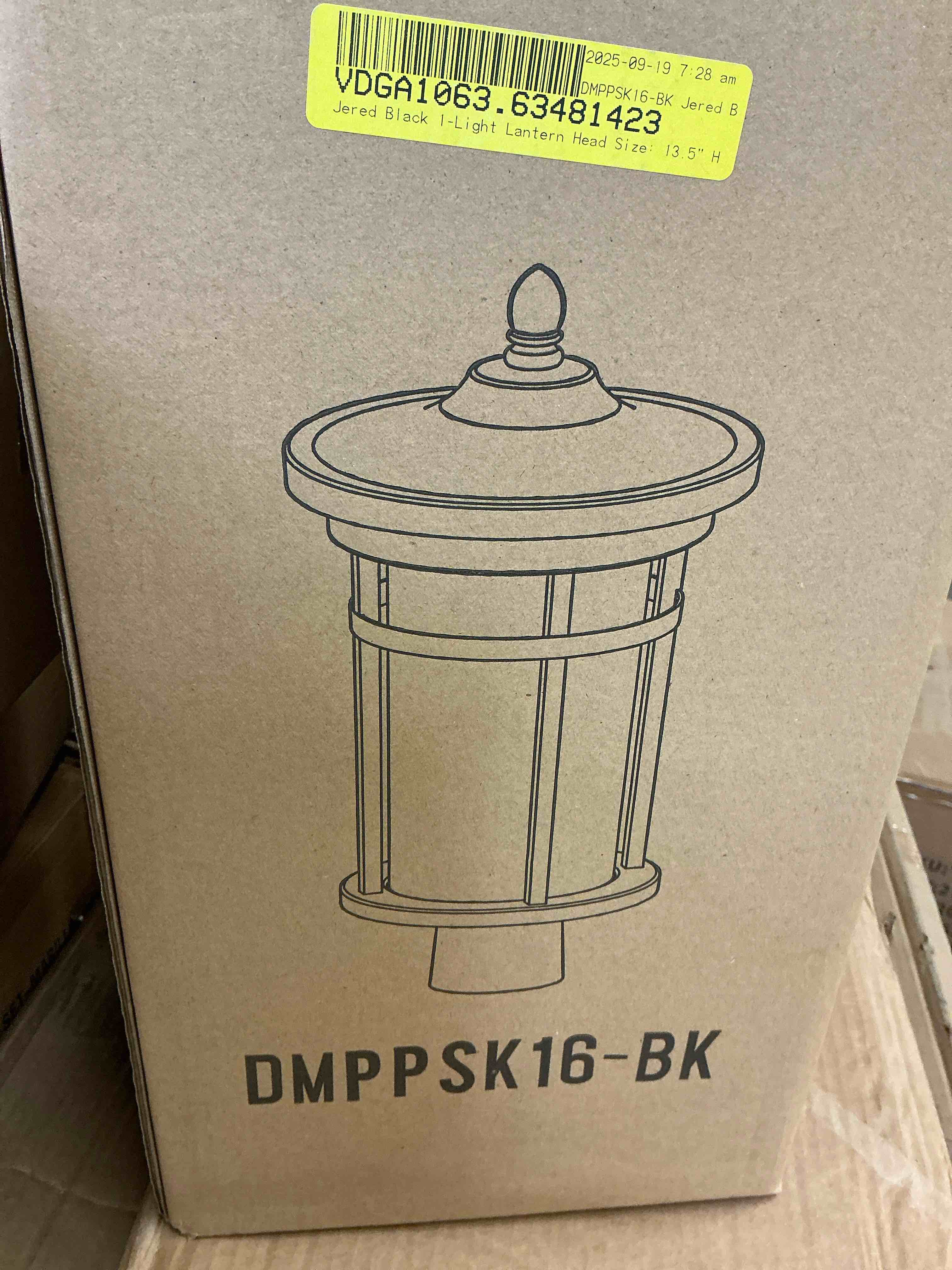 Condition photo showing New/Like New for seeded lantern head 13.5” h (similar)
