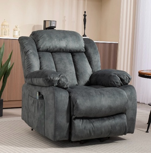 Lift Recliner Chair for Living Room, Heavy-Duty Theater Recliner Sofa, Gray blue ( similar color ) 