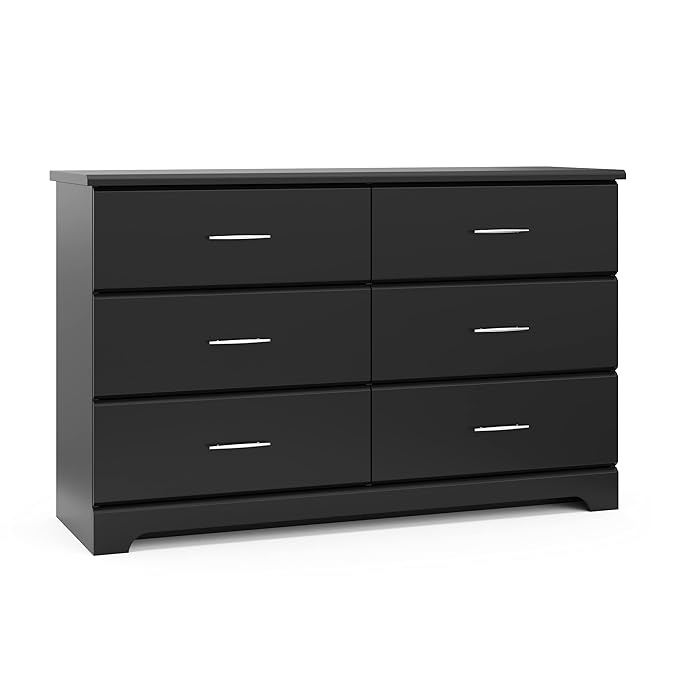 6-drawer dresser,black