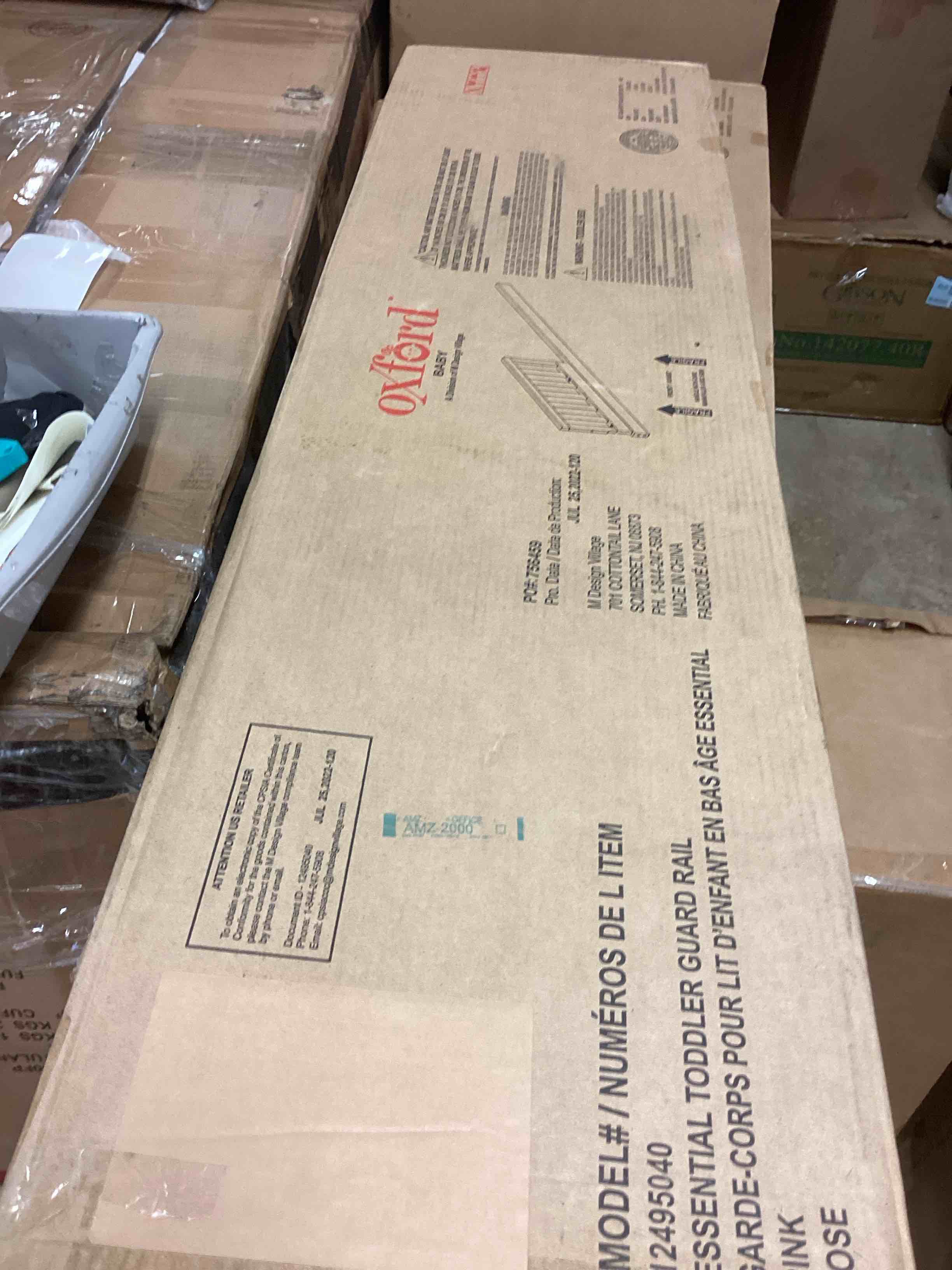 Condition photo showing New/Like New for oxford baby essentials full size crib to toddler bed guard rail conversion kit, pink