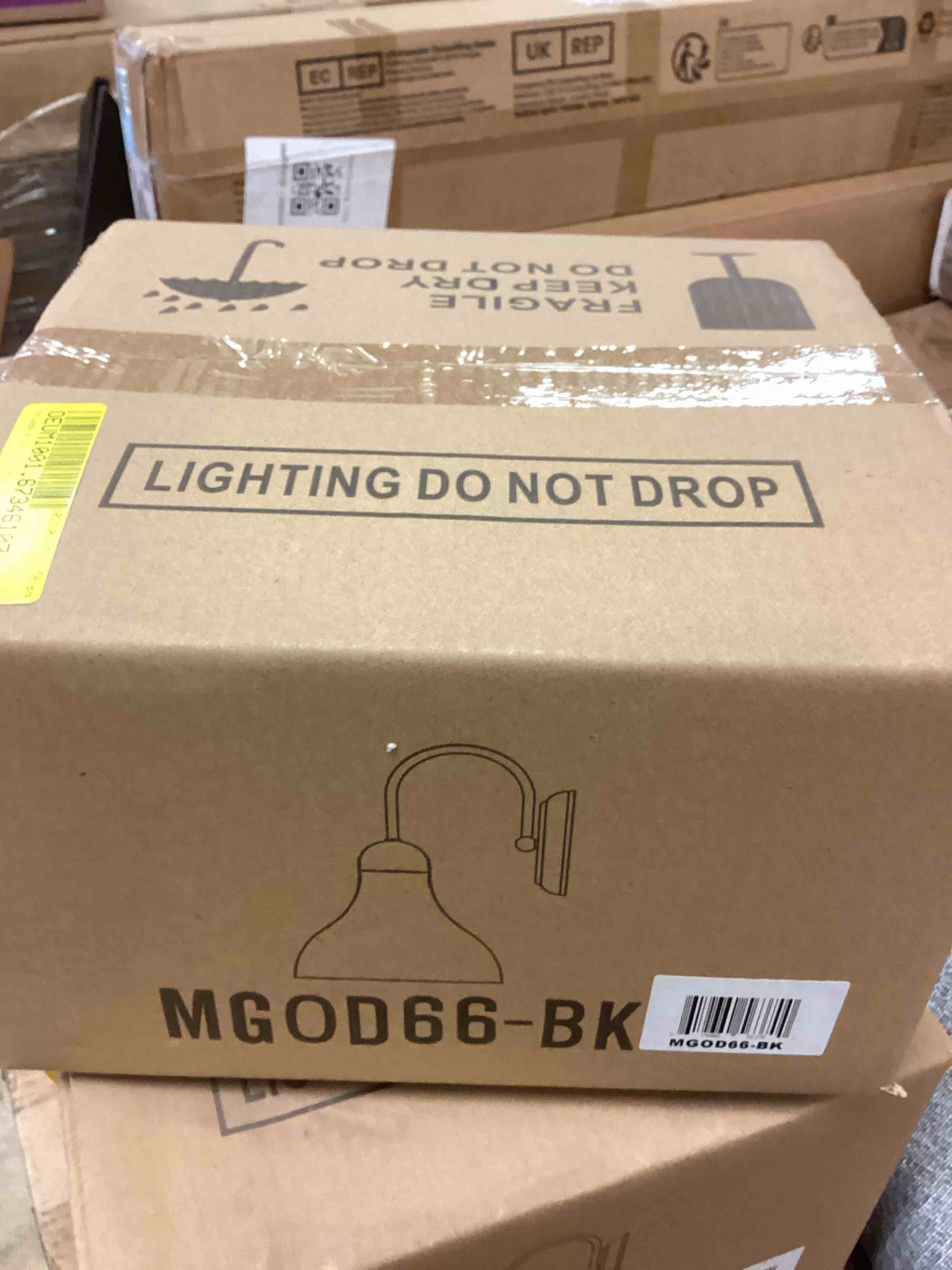 Condition photo showing New/Like New for studdard 12" h outdoor barn light fixture finish (model similar from stock photo)