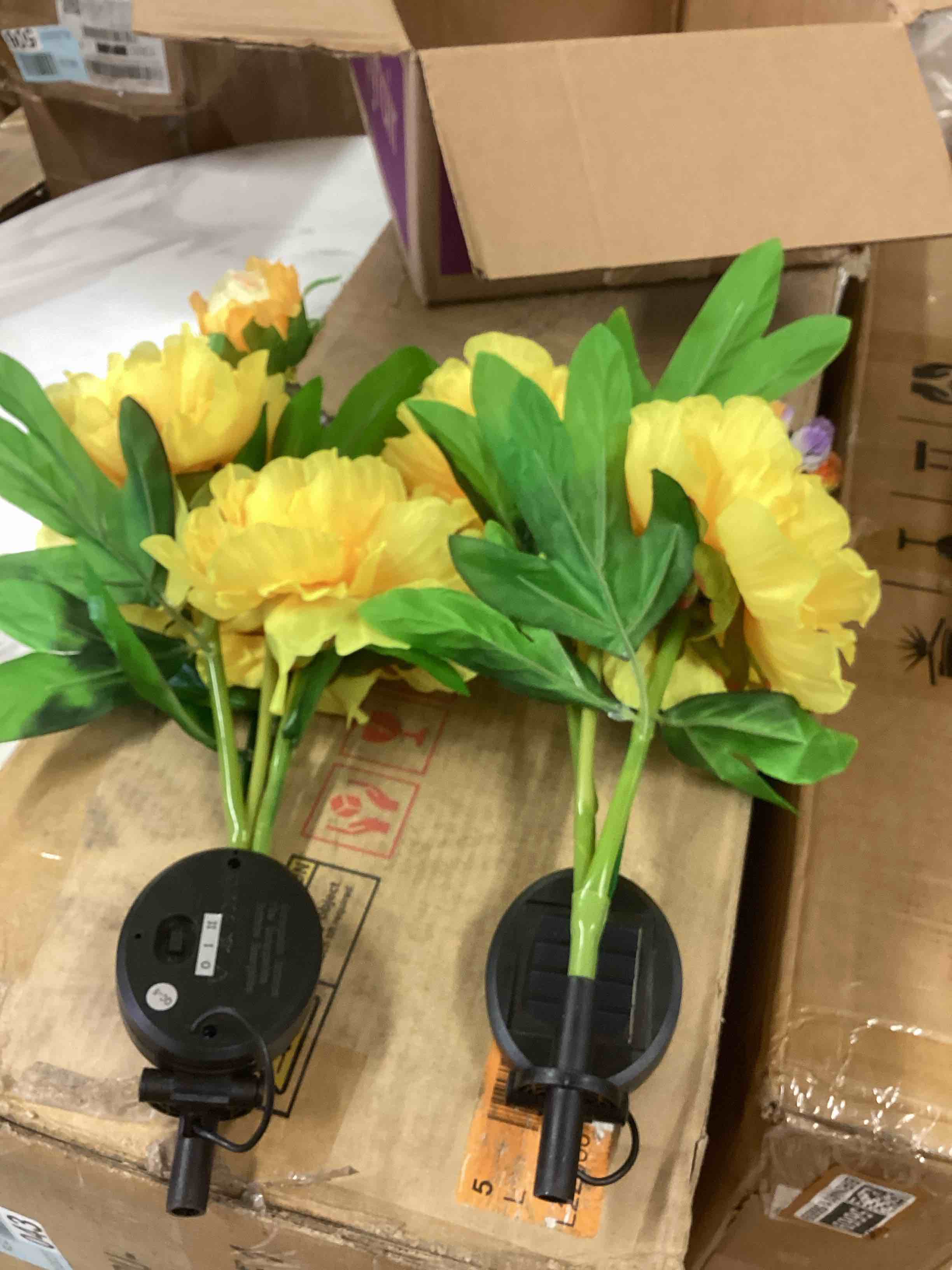 Condition photo showing Good Condition for solar led garden lights flower stake lamp outdoor yard waterproof patio decor (model similar from stock photo)