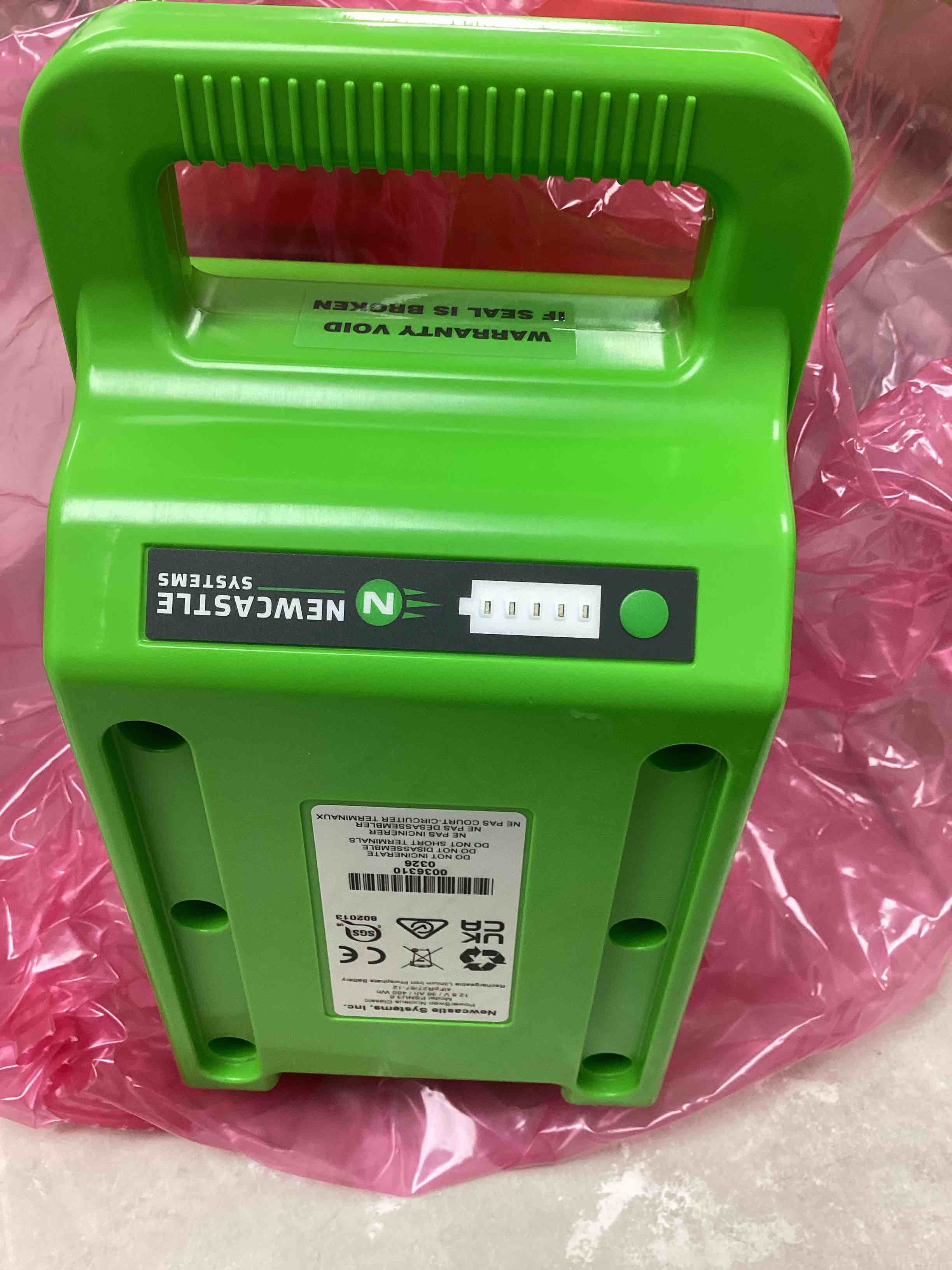 newcastle systems power swap nucleus classic psnu3.6/ 12.8 v / 36 ah / 460wh rechargeable lithium iron phosphate battery ( pick up in cage )