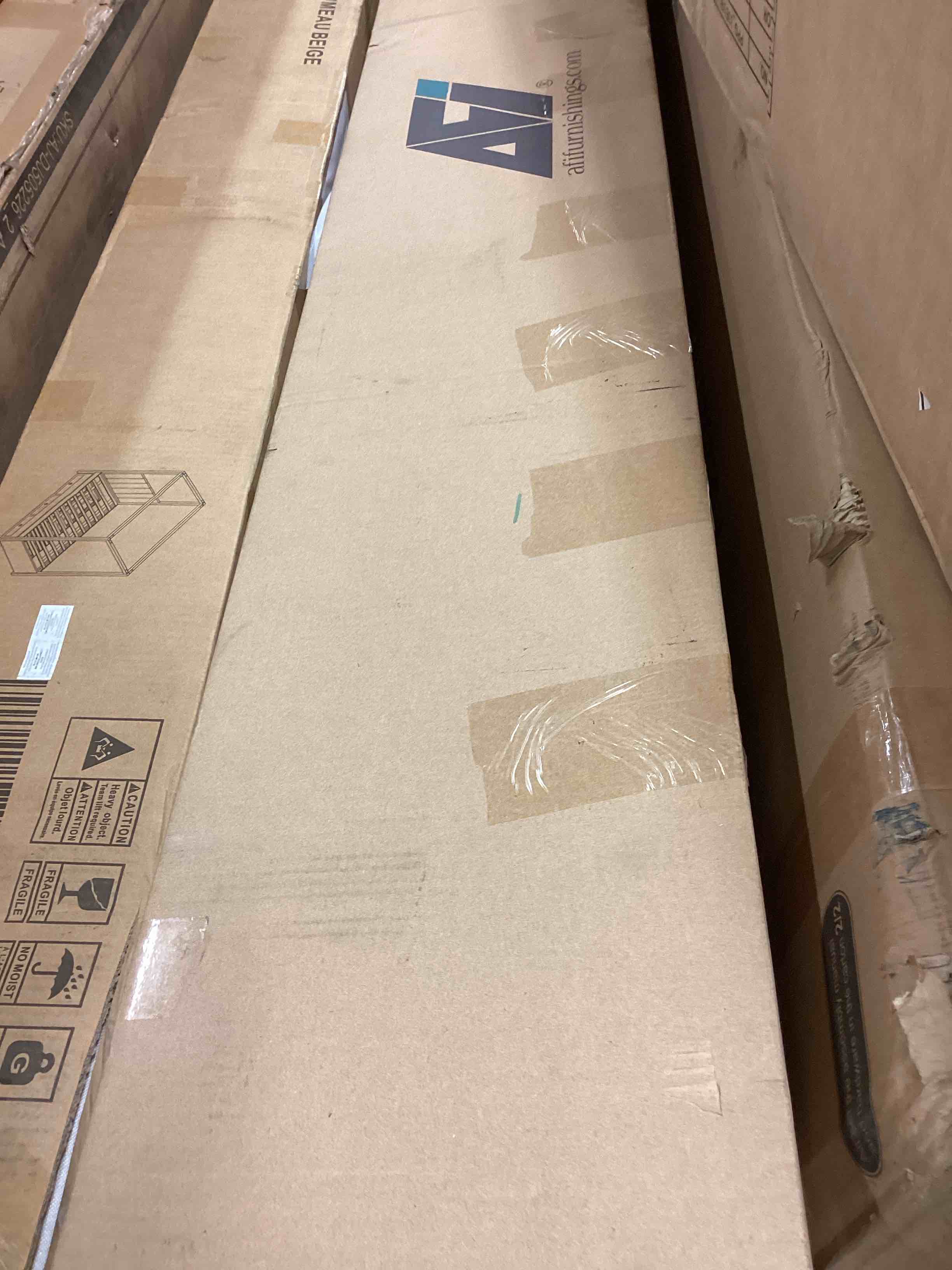 Condition photo showing Good Condition for afi furnishings light toffee twin wood low-profile bed (incomplete one box only)