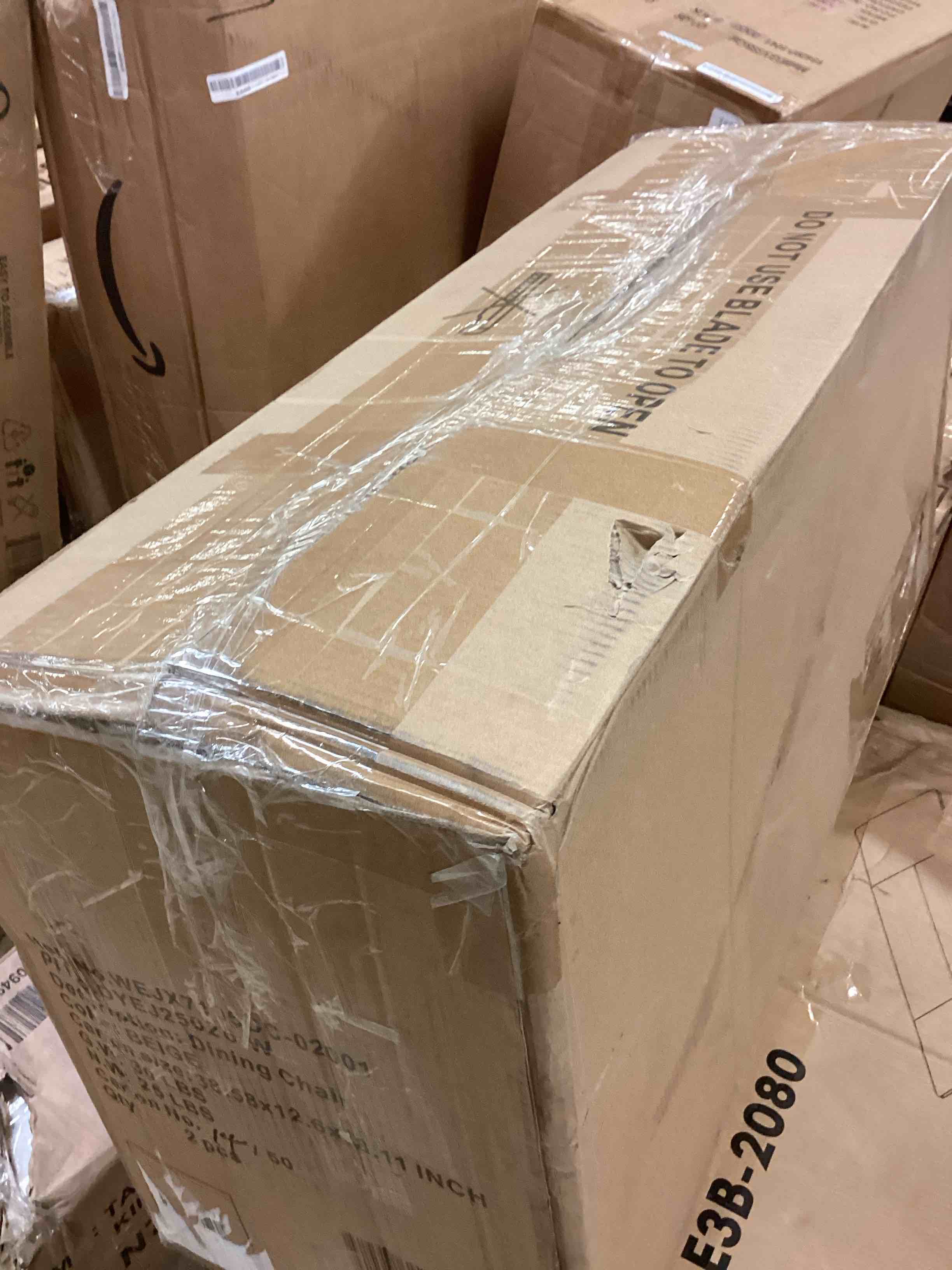 Condition photo showing Good Condition for french-style upholstered dining chair , beige