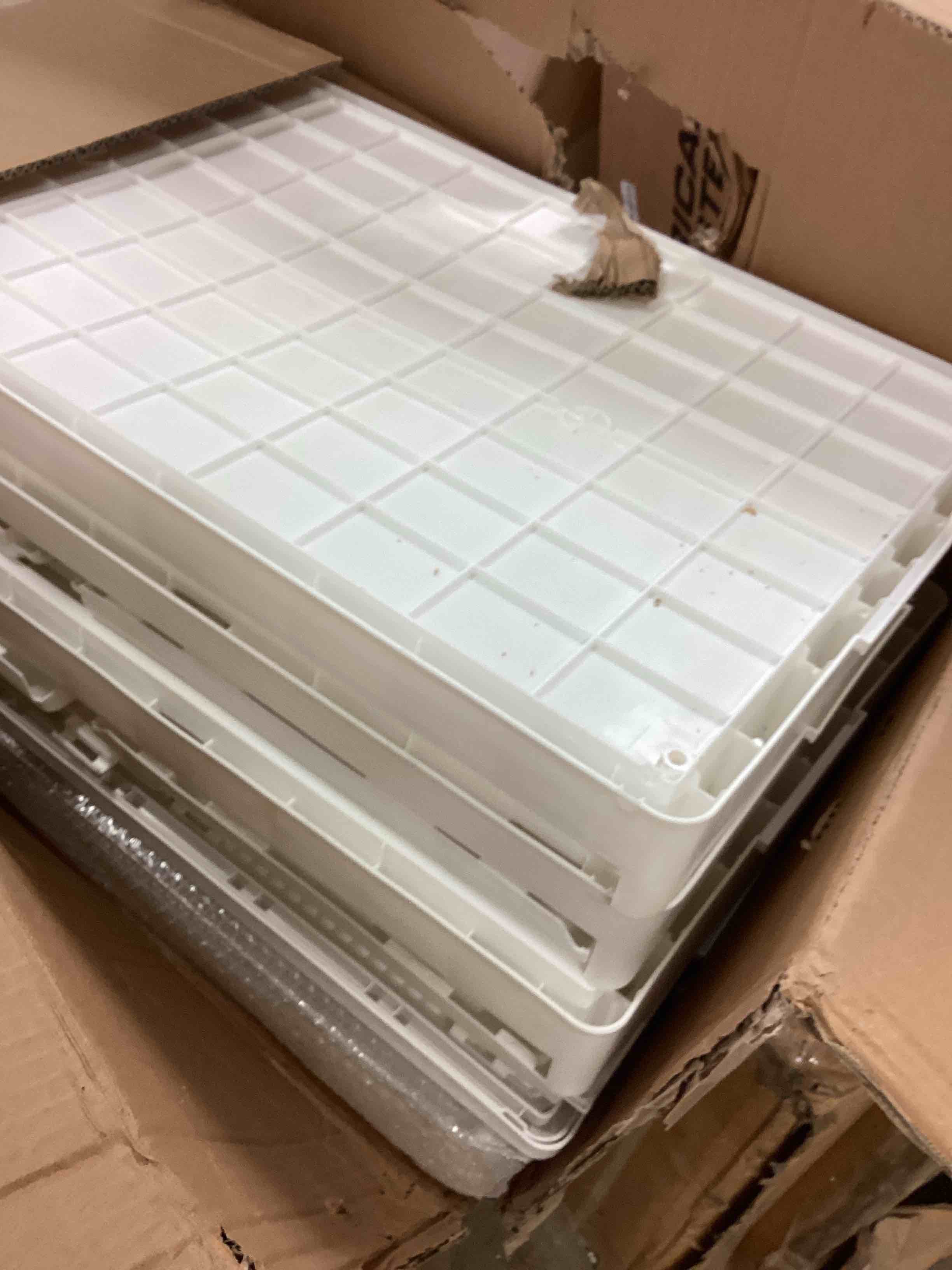 Condition photo showing As Is for nuxiwin collapsible drawers with lid & wheels 70120