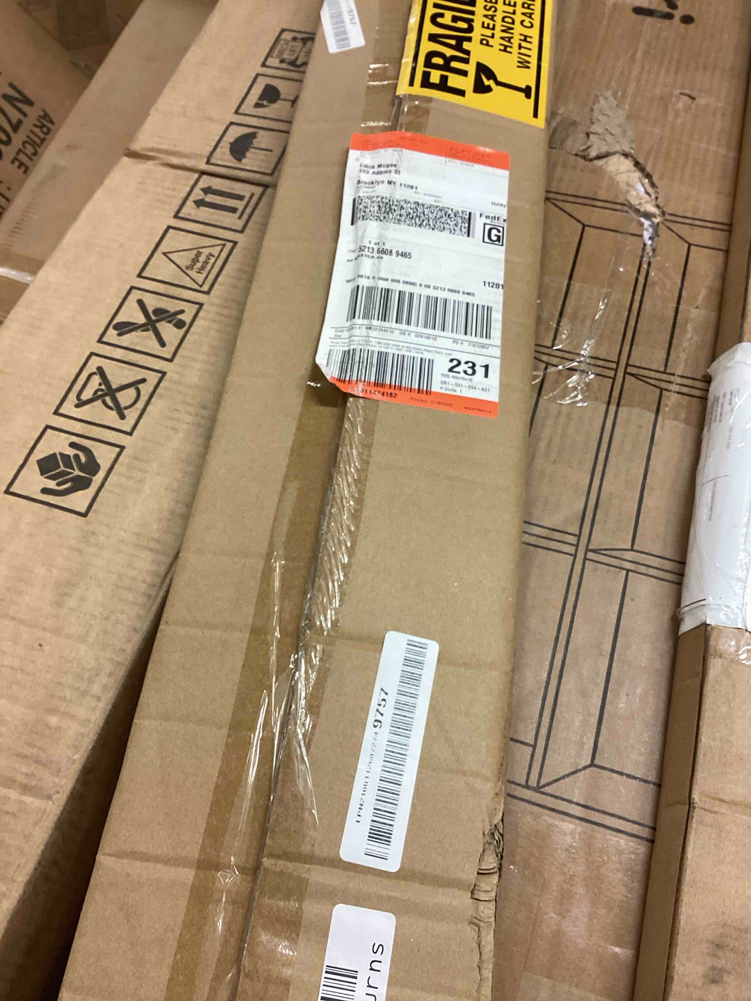Condition photo showing New/Like New for prime-line j 4703 6 x 34 in., aluminum, door kick, brite brass plated (single pack) hardware 6 in. x 34 in. brass