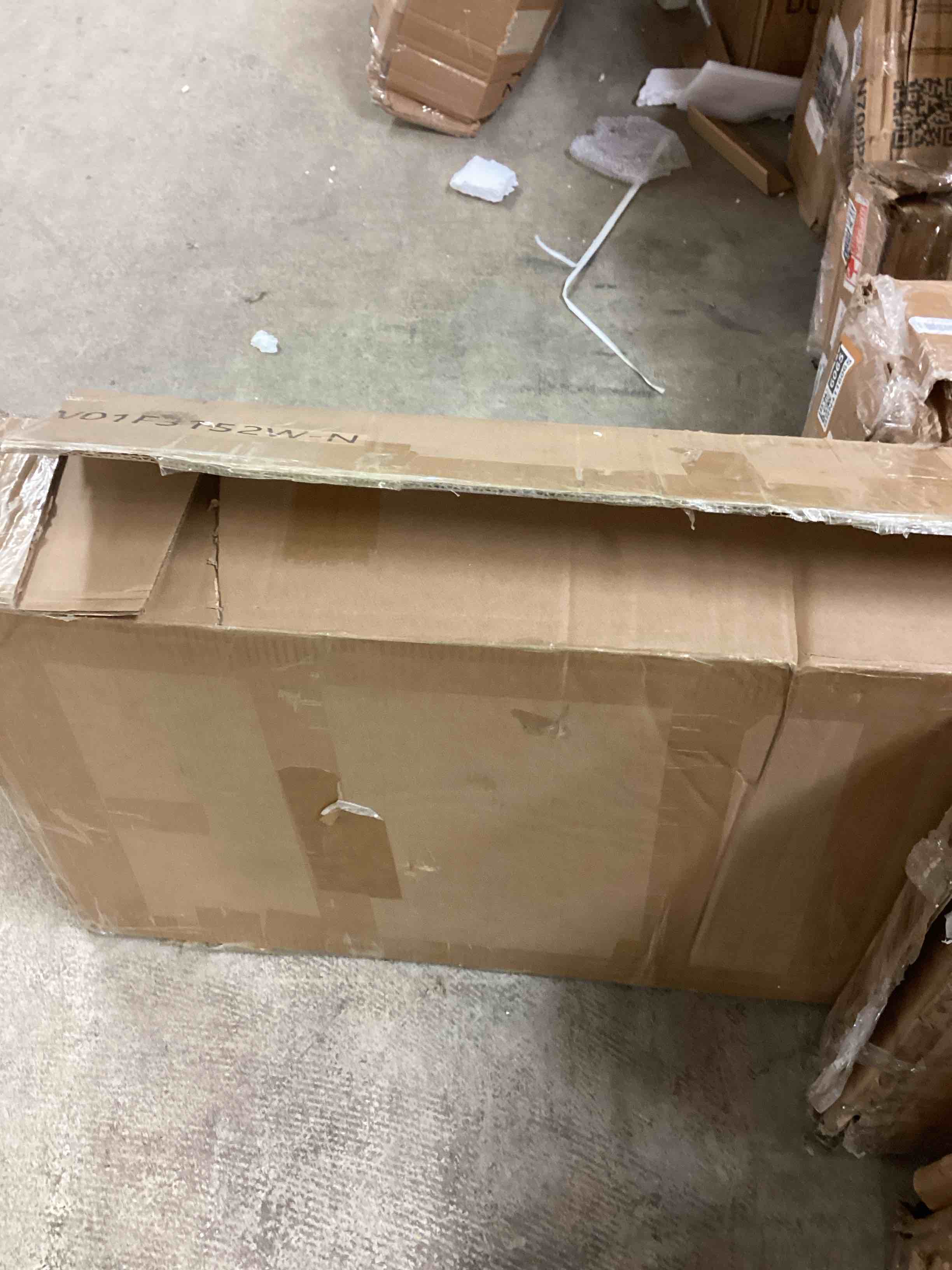 Condition photo showing New/Like New for wampat sideboard buffet cabinets with glass door, off white kitchen cabinet | farmhouse kitchen cabinet with adjustable shelf, wood coffee bar table for dining room,accent storage cabinet for living room