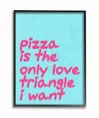 Pizza Love Triangle Canvas Wall Art by House of Lulu
