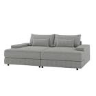 JAYDEN CREATION Piero 57 in Blue Square Arm Polyester Rectangle 2-Pillow Sofa in. Grey (INCOMPLETE ONLY BOX B) 