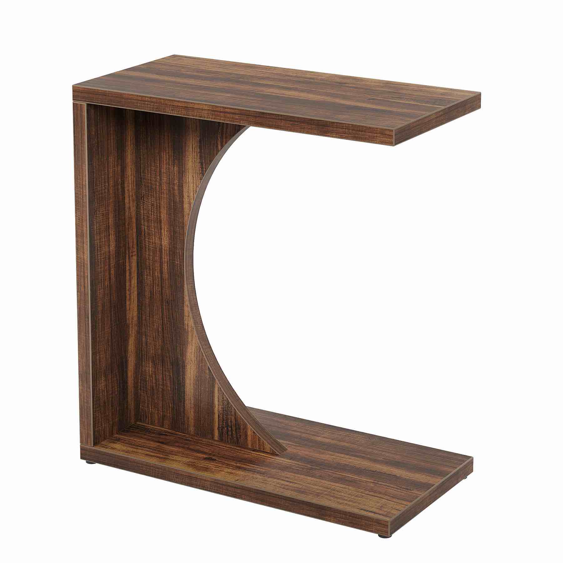 C-Shaped End Table, Sofa Side Table Couch Table