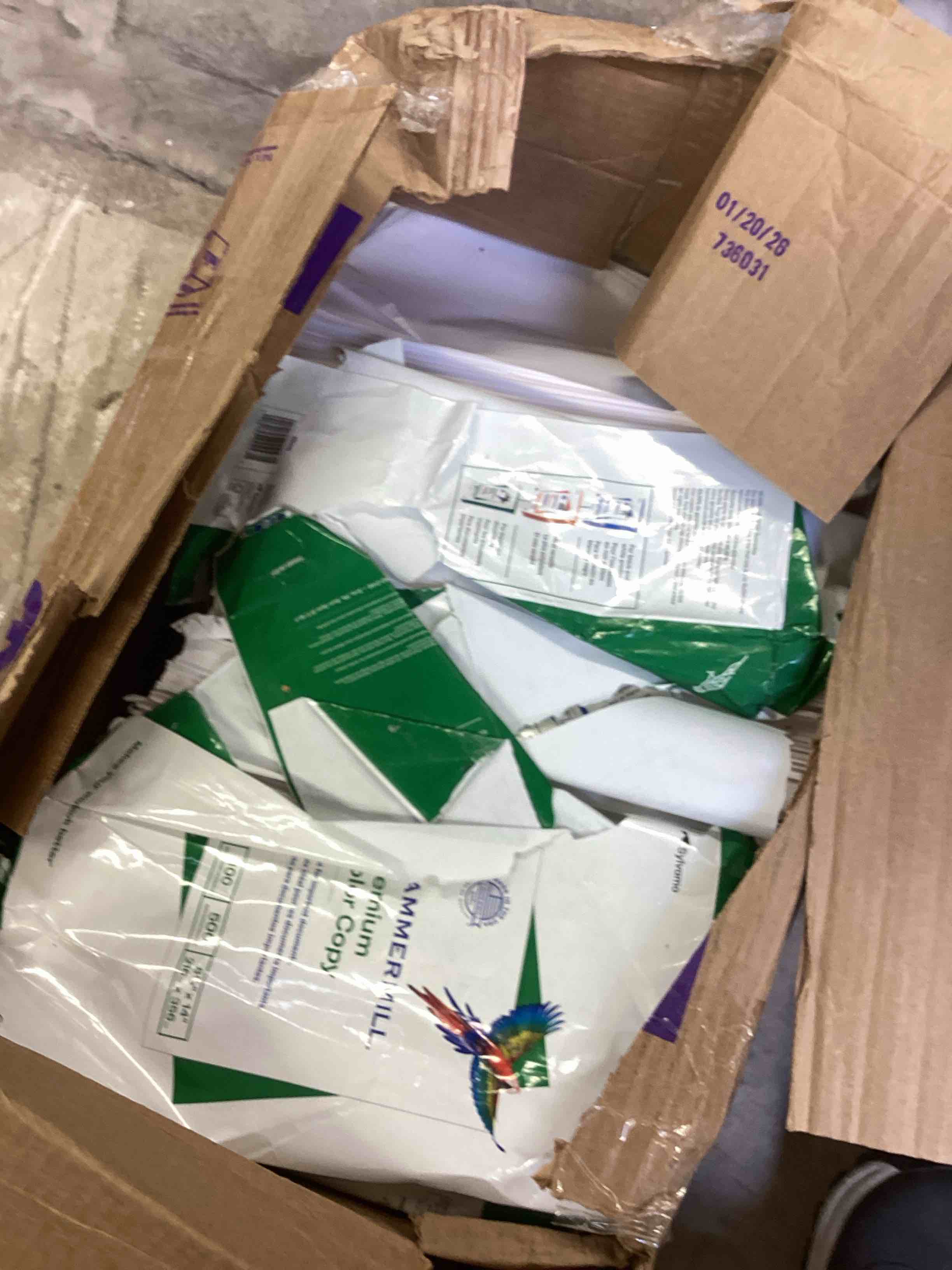 Condition photo showing As Is for hammermill premium color copy print paper ham102475 500/pk 6-ream