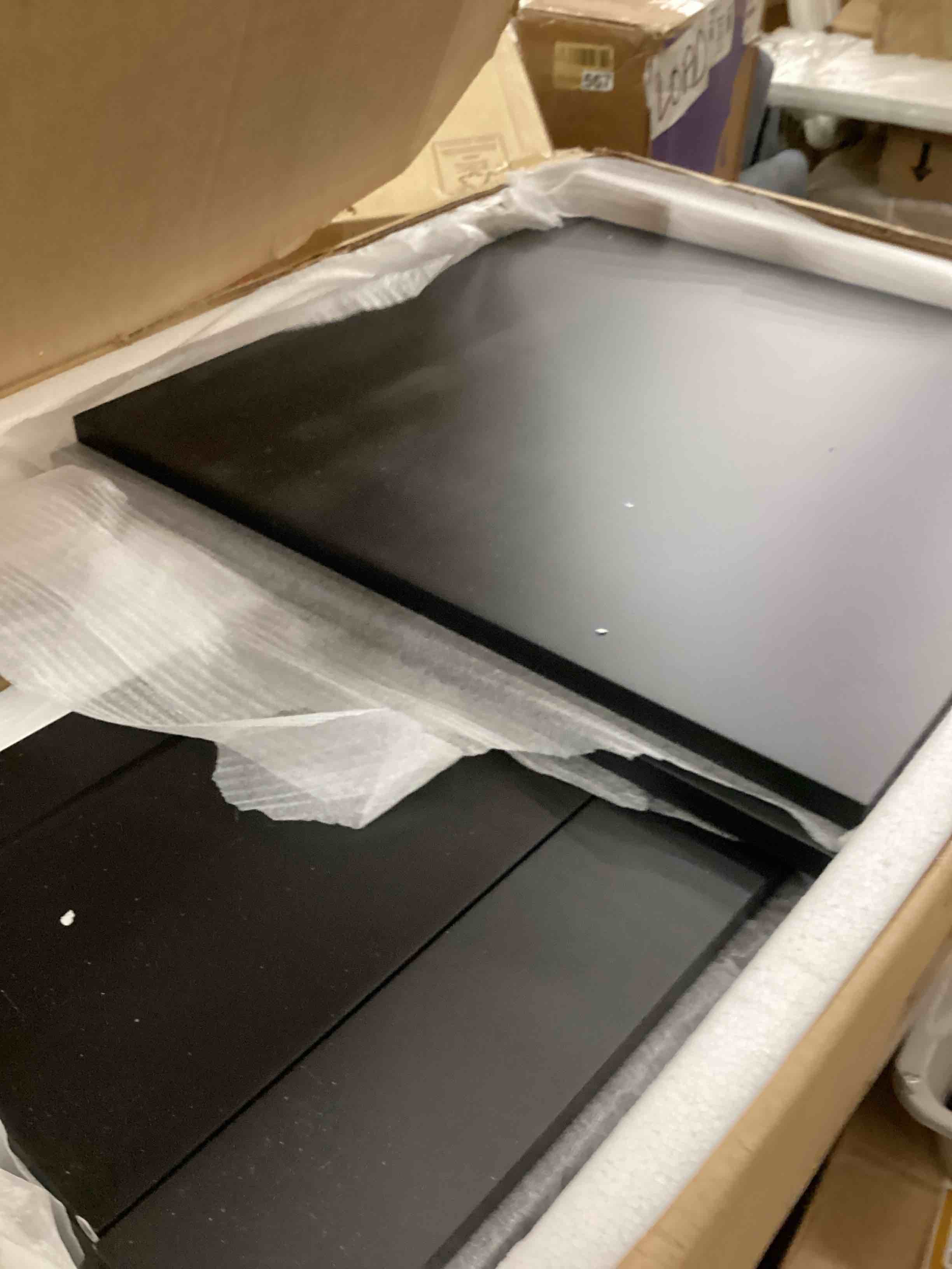 Condition photo showing Good Condition for eclife 30" bathroom vanities cabinet with sink combo, wall mounted floating cabinet w/decor line, soft-close system, 2 extra big drawers, matte black faucet, black (incomplete one box only)