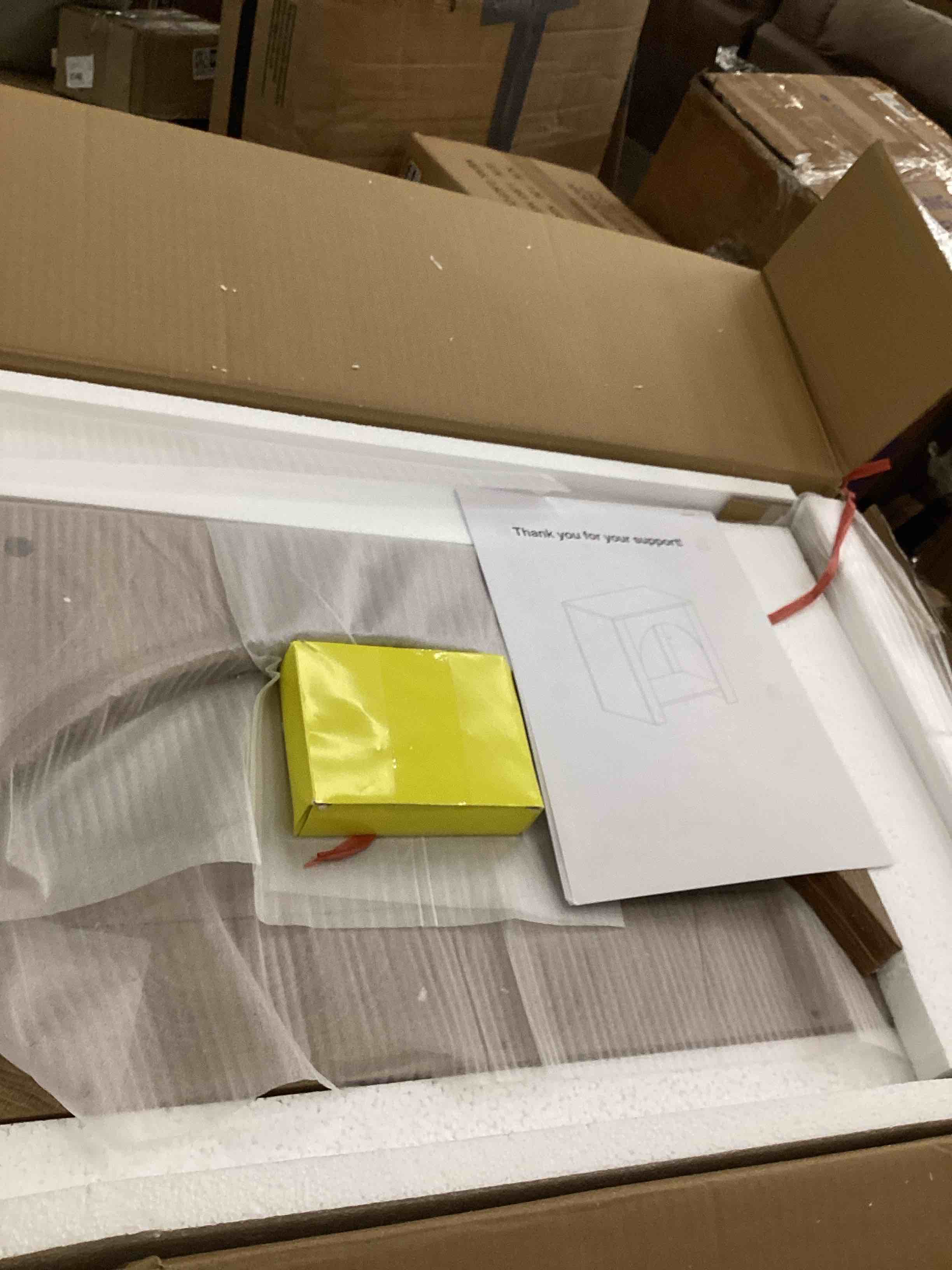 Condition photo showing New/Like New for tribesigns farmhouse end side table  (1, brown)