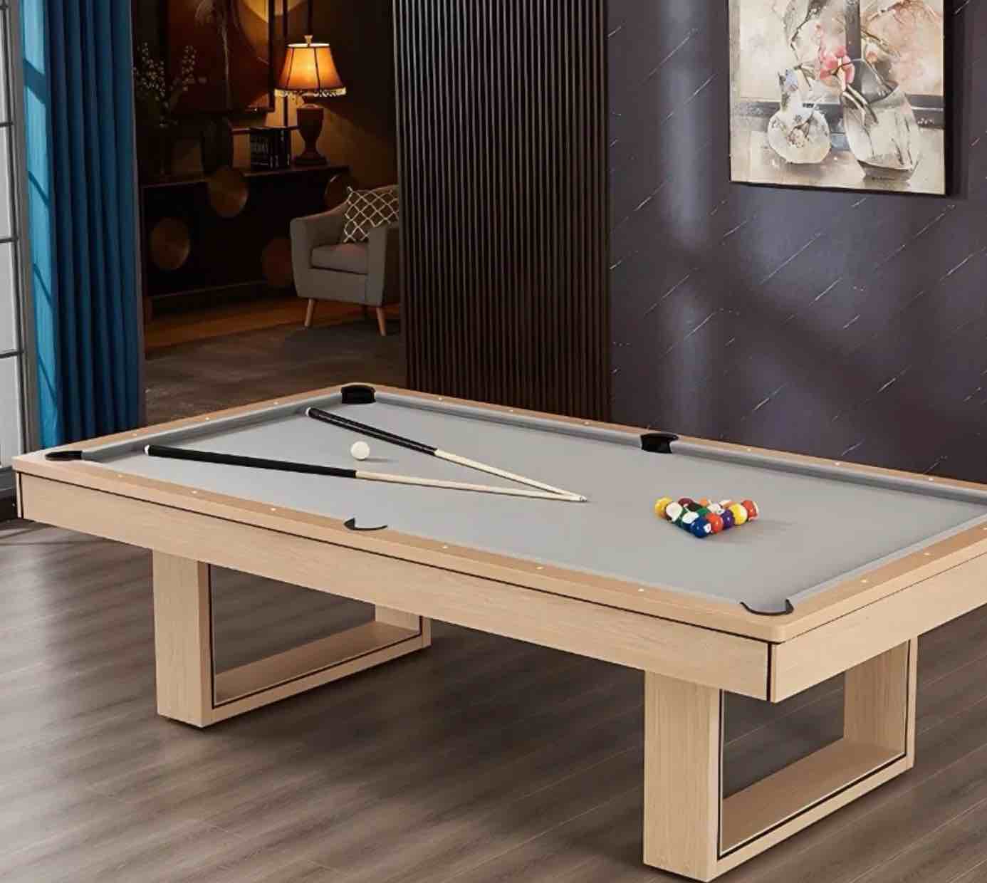 TOPONE Ludo 3-IN-1 Pool Table | Billiard, Table Tennis & Dining Combo 9ft L x 5ft W (top  table only ) incomplete set   ( pick up by the dock area ) 