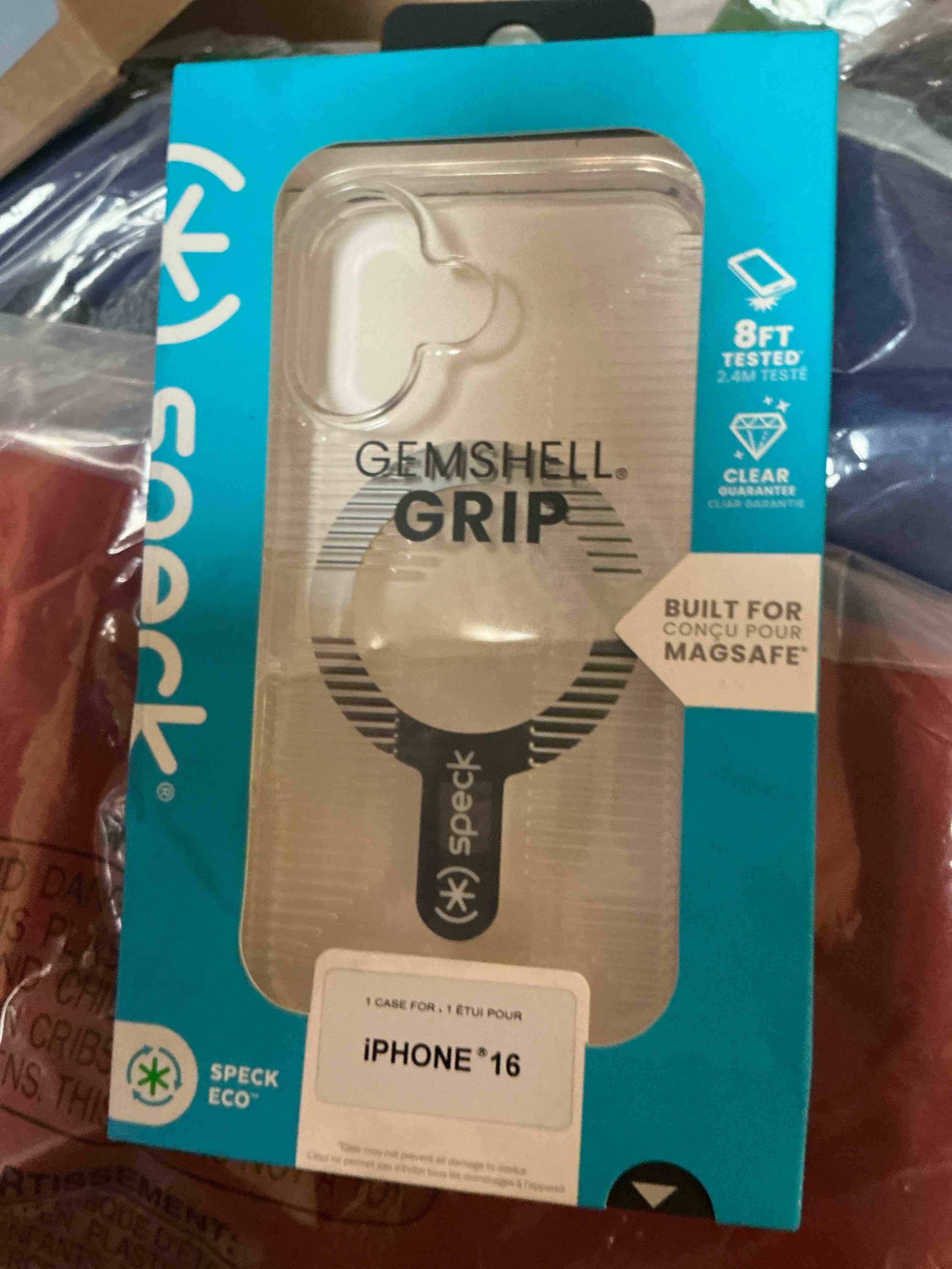 Condition photo showing Good Condition for speck clear iphone 16 - slim phone case - gemshell - crystal clear