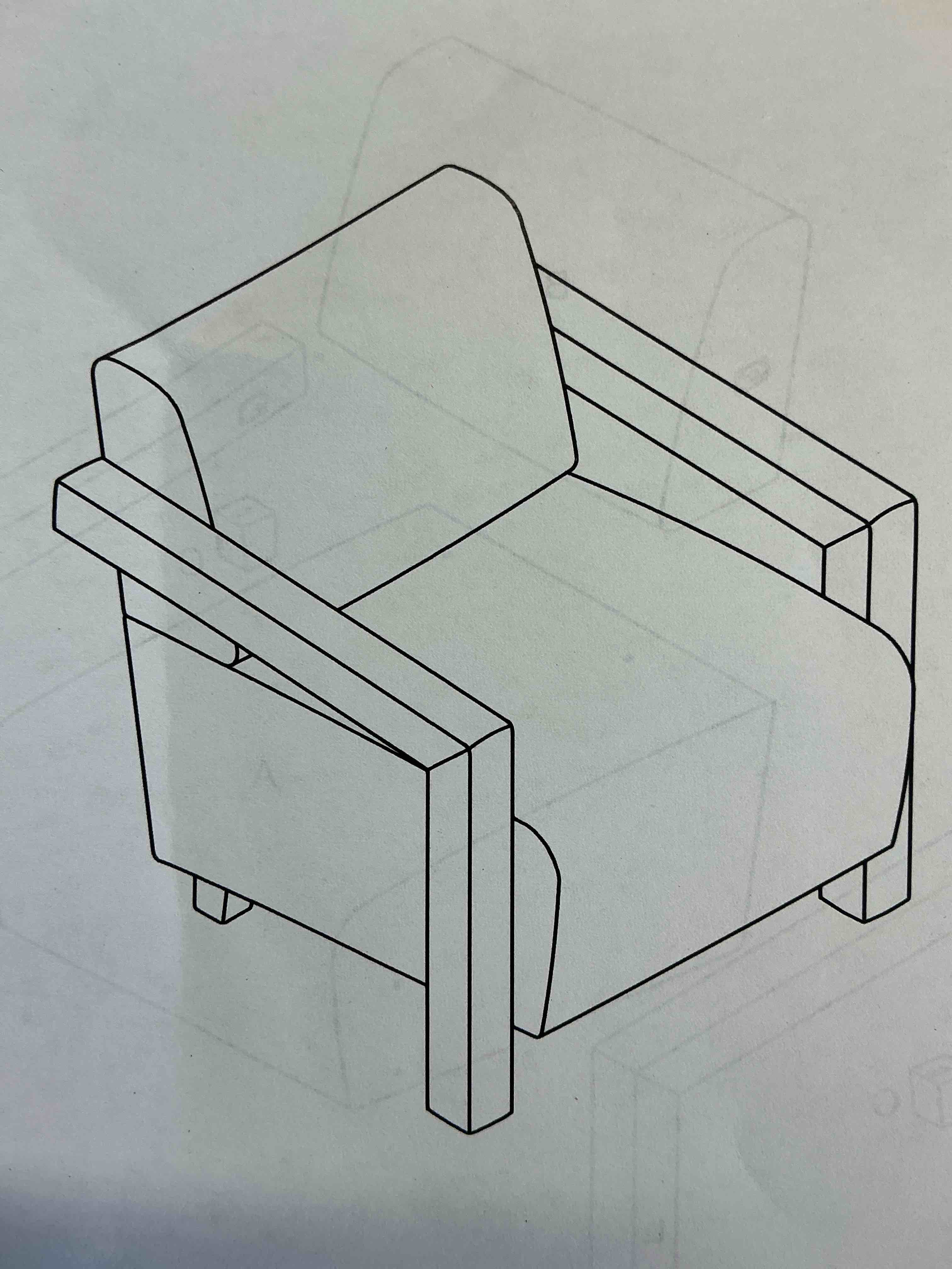 Accent chair , color beige 
