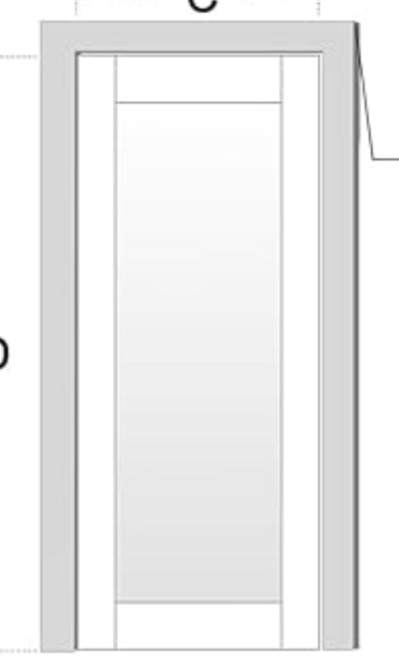 Condition photo showing Good Condition for interior door slab shaker, pre-built panel for barn doors, pocket doors, french door, for pantry, bedroom, closet, laundry & bathroom, white prefinish&paintable (door panel only) (similar)