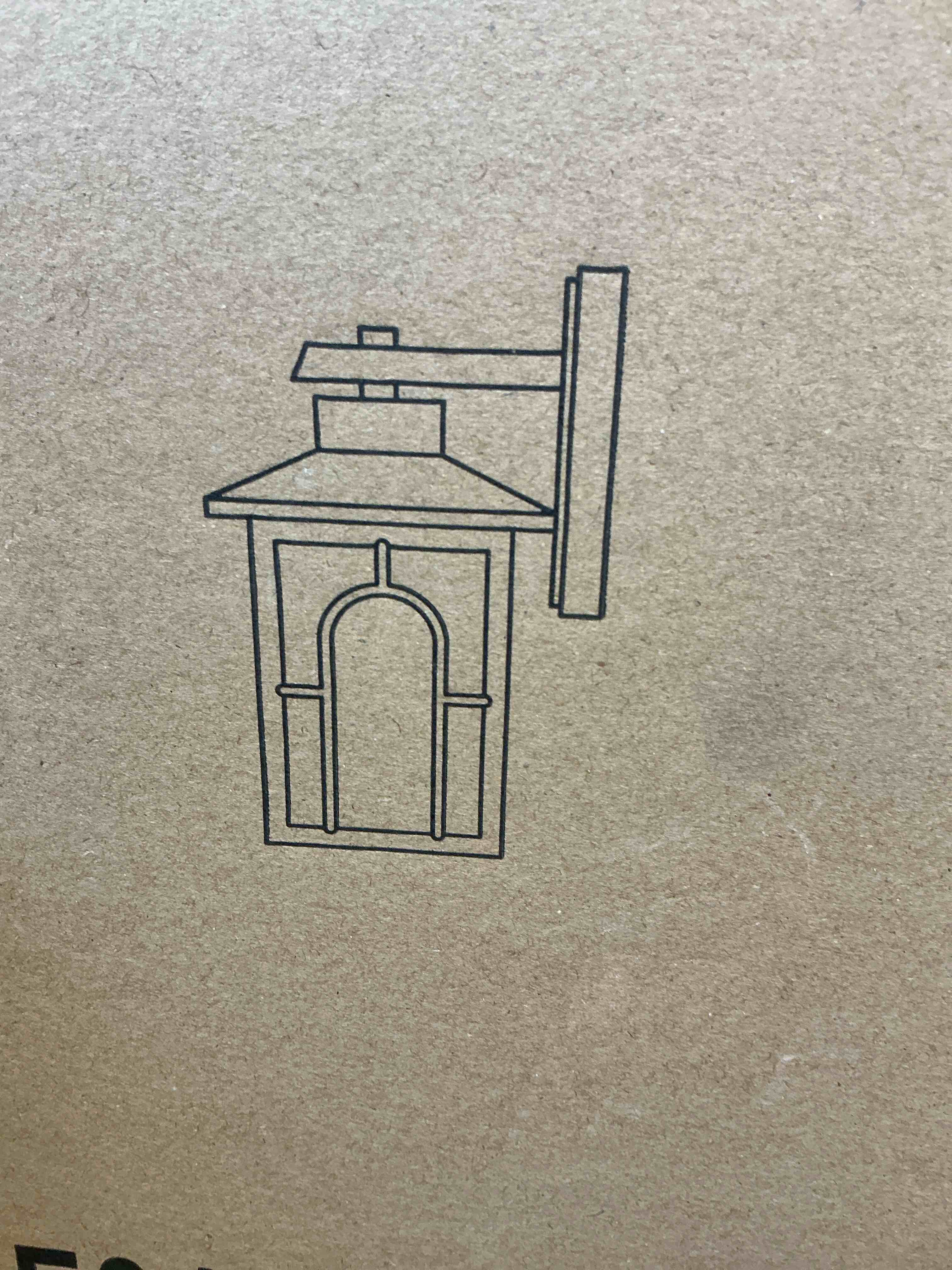 Condition photo showing New/Like New for traditional coastal black lantern wall sconce with seeded glass shade (similar)