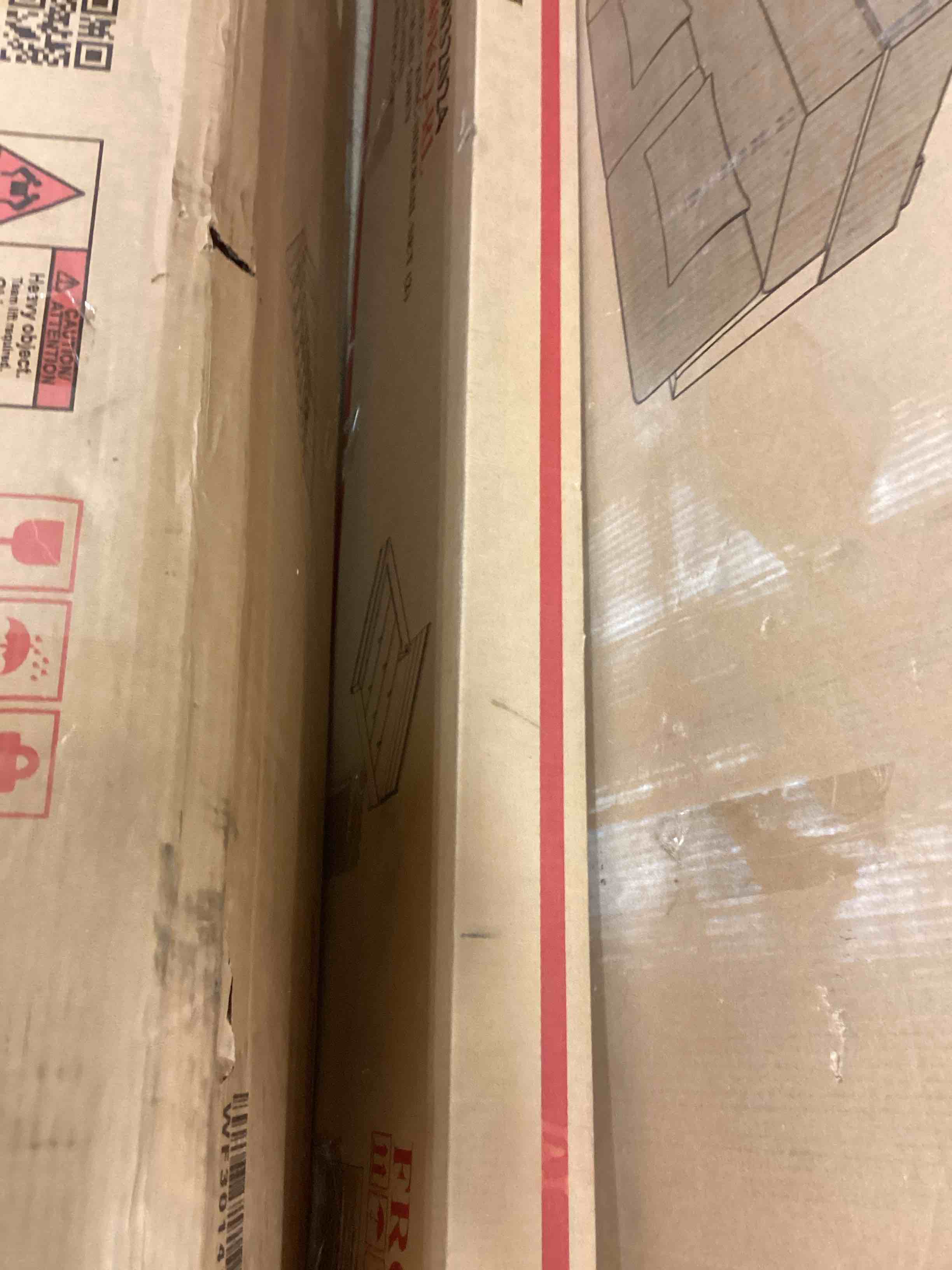 Condition photo showing Good Condition for earvin queen upholstered bed (incomplete ) ( box #1 only)