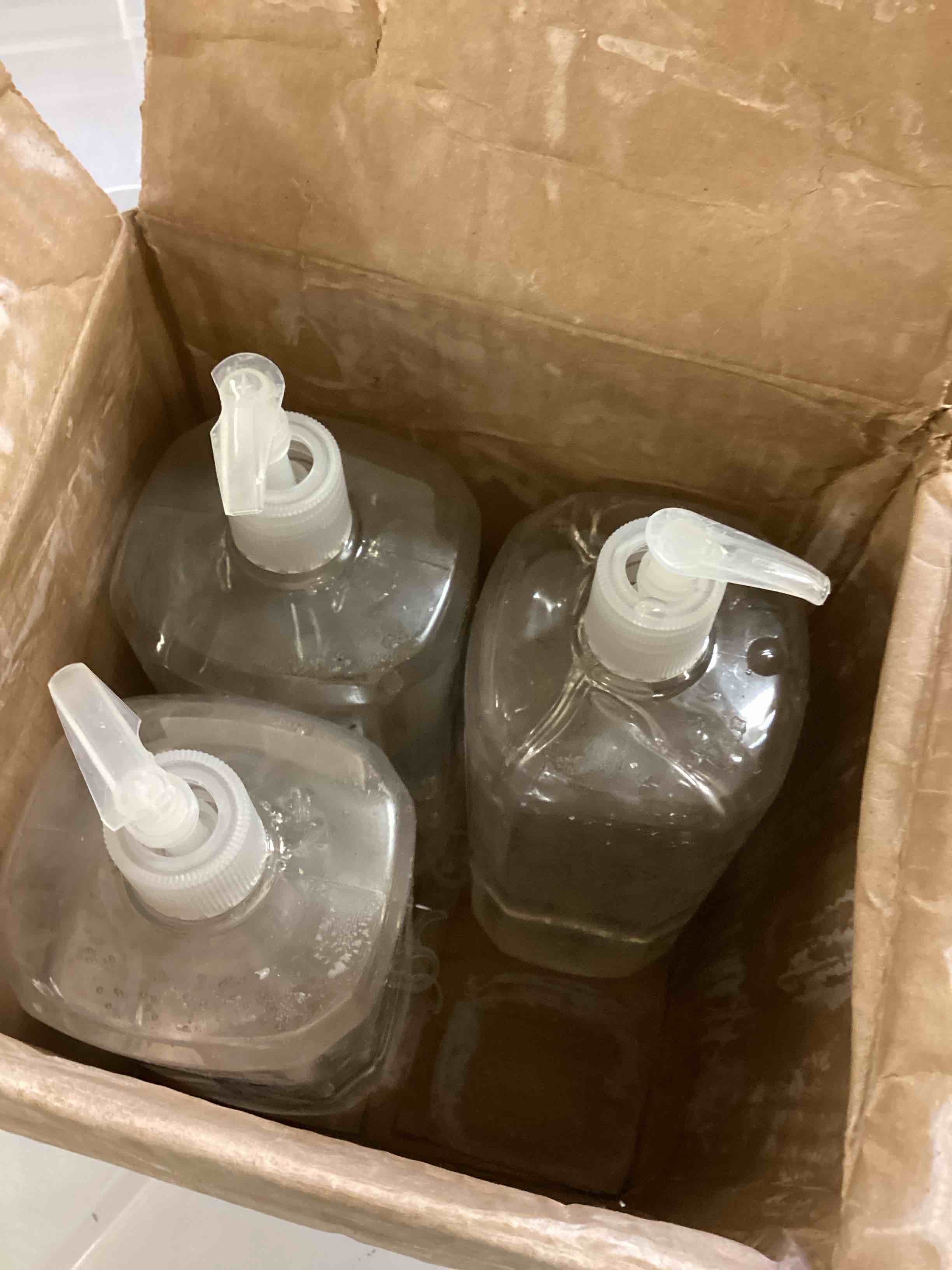 Condition photo showing As Is for purell advanced hand sanitizer refreshing gel  clean scent  1.5 liter pump bottle (pack of 3)