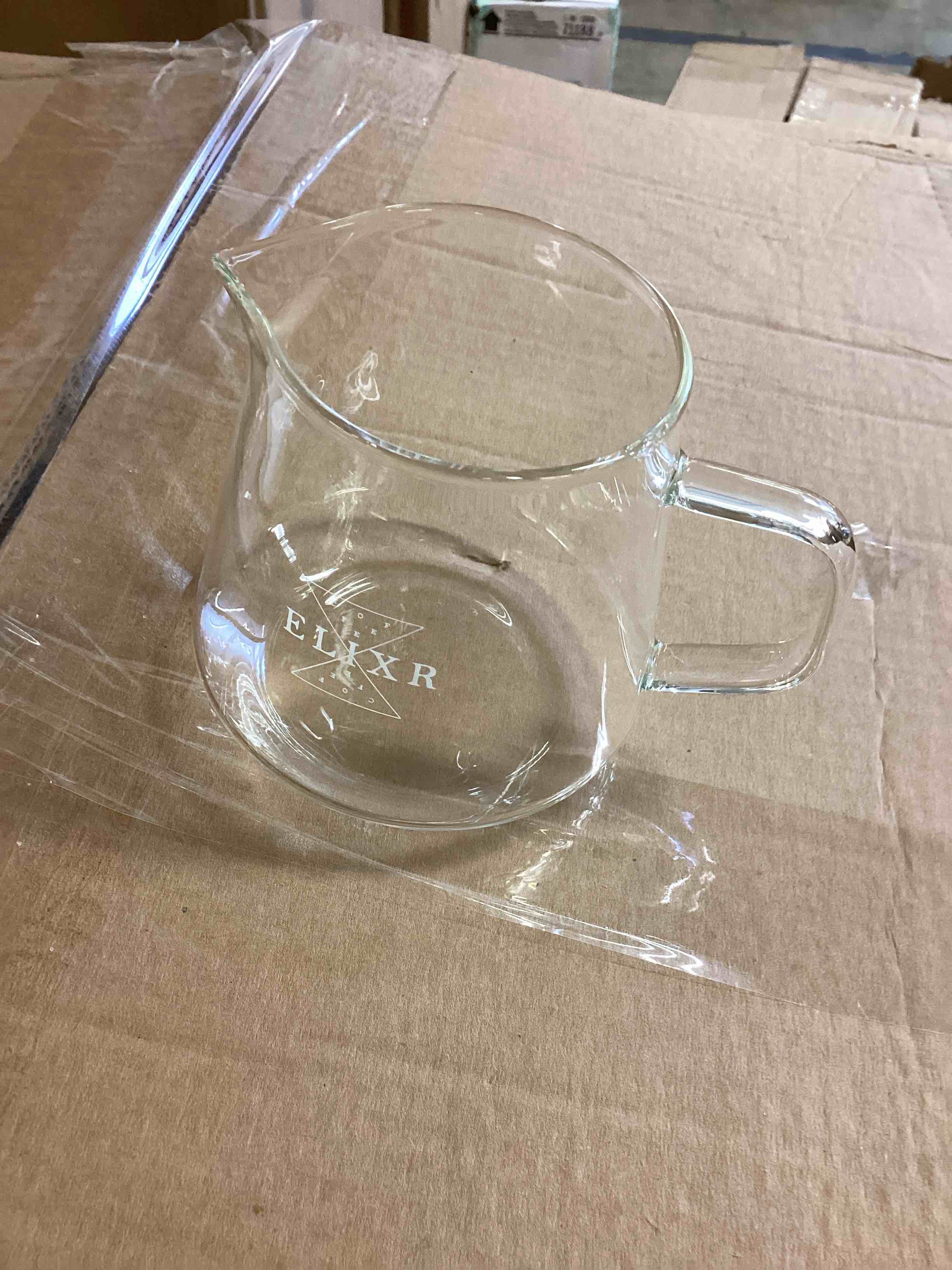 Condition photo showing New/Like New for elixr glass coffee server 