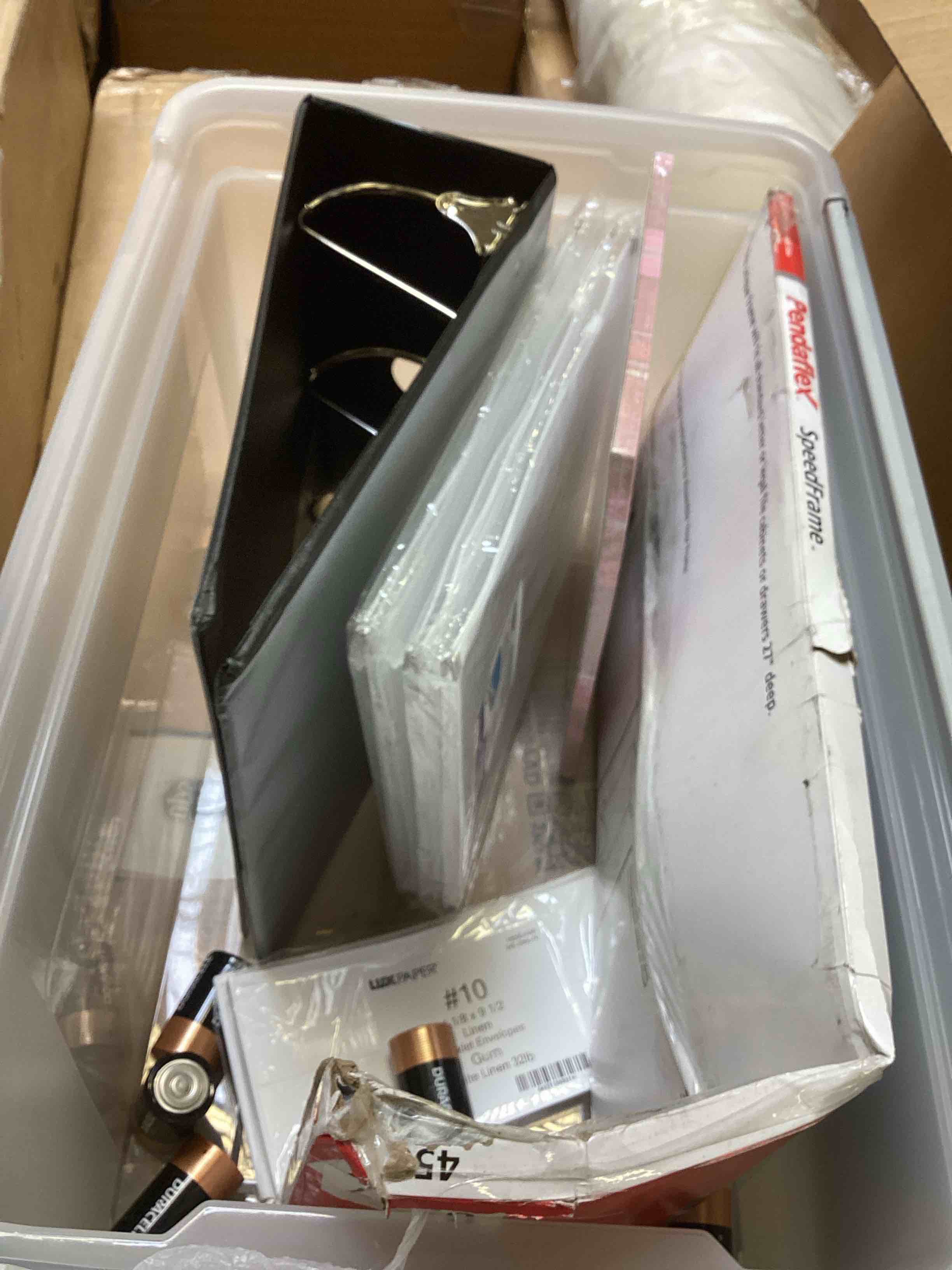 assorted office supplies 