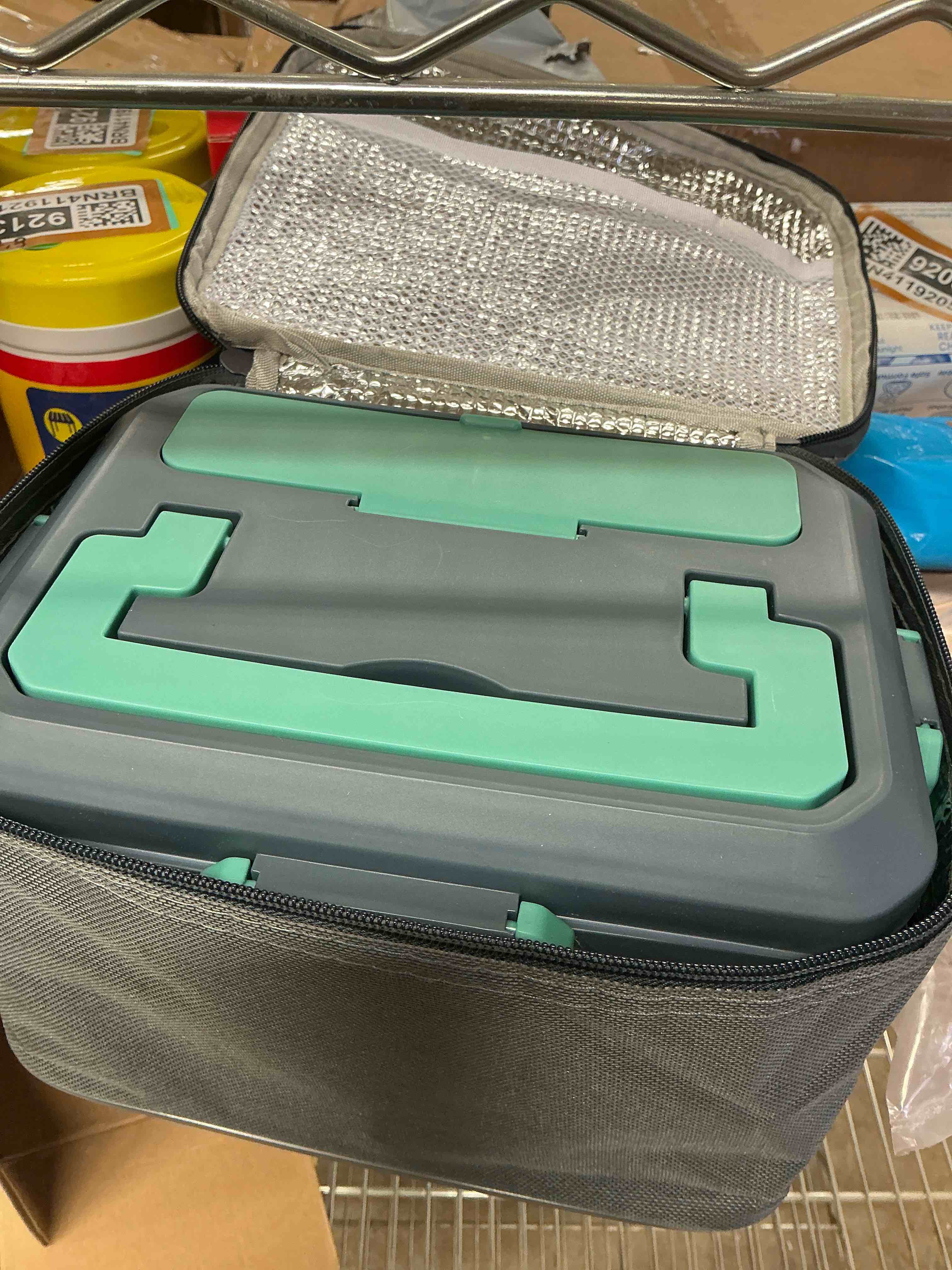 Condition photo showing New/Like New for annie & mia design electric lunch box for adults, 100w 3.5l 2-layer portable food warmer, dual mode 2.5l + 1l heated lunch box for adults, home/car/office/truck use, lonchera eléctrica portátil