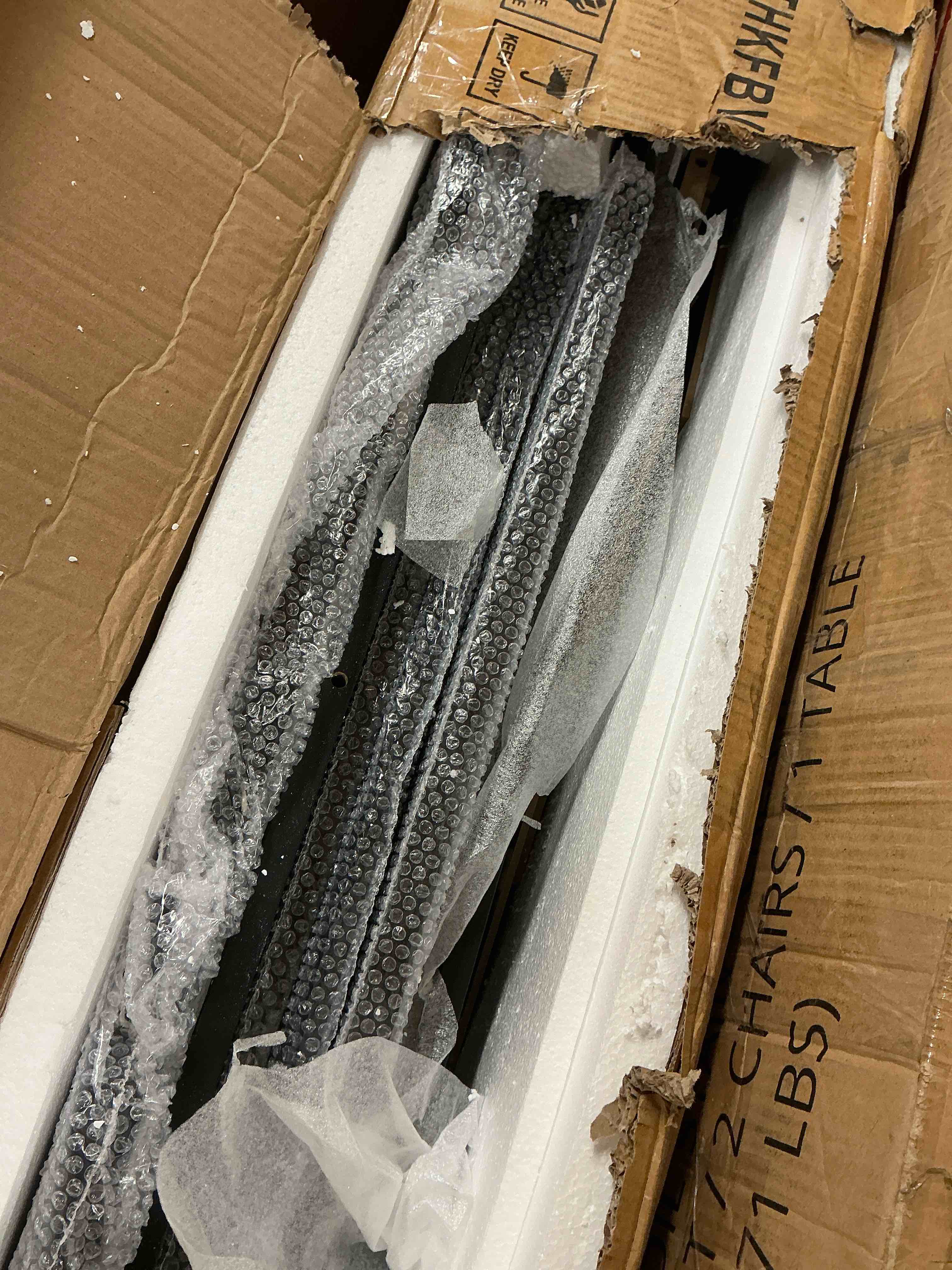 Condition photo showing As Is for modern 36" rta freestanding vanity cabinet base with larger storage room (countertop & sink not included) - black (similar)