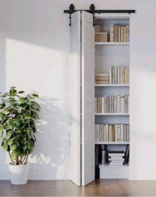 smartstandard 12inch bi-folding sliding barn door hardware