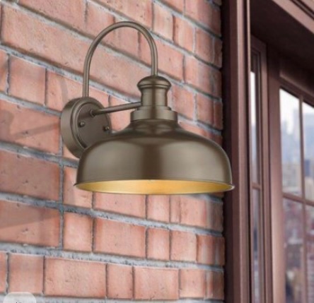 Studer 11.5" H  outdoor barn light fixture finish (Red color)