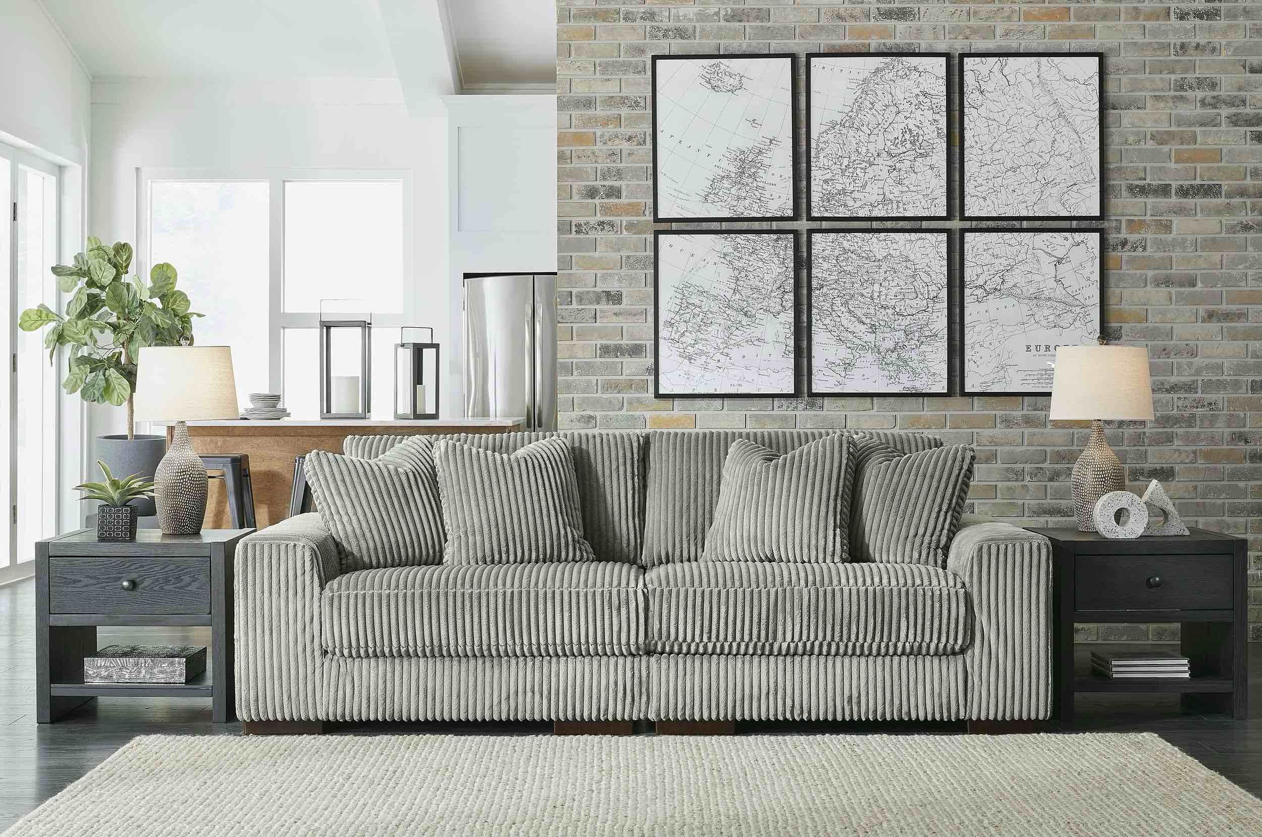 Jerry Living Room Corduroy Loveseat Sofa (incomplete) (similar)