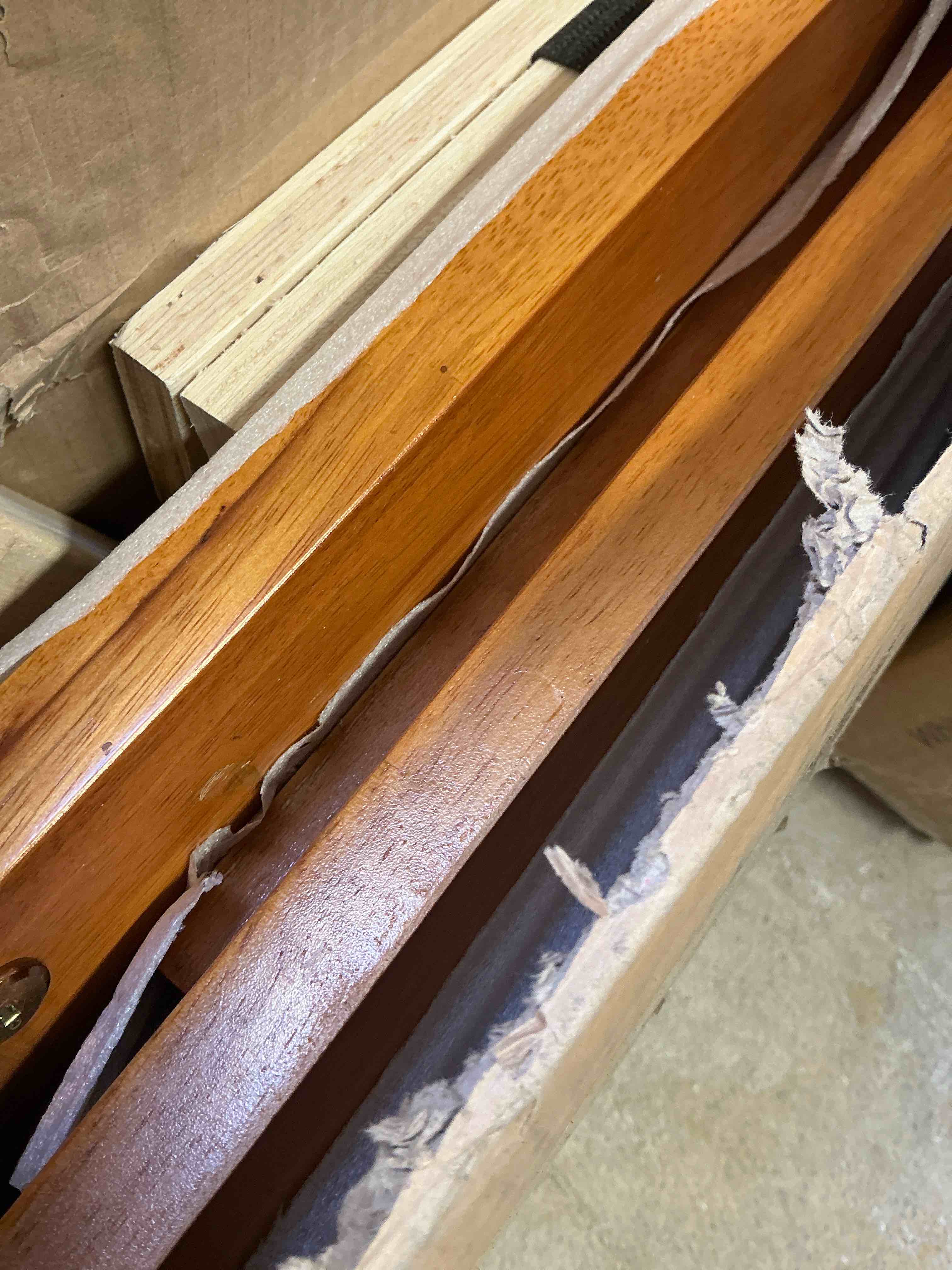Condition photo showing Good Condition for  afi wesley king platform bed with panel footboard, twin xl trundle & charging in light toffee (incomplete - does not included panel ) 