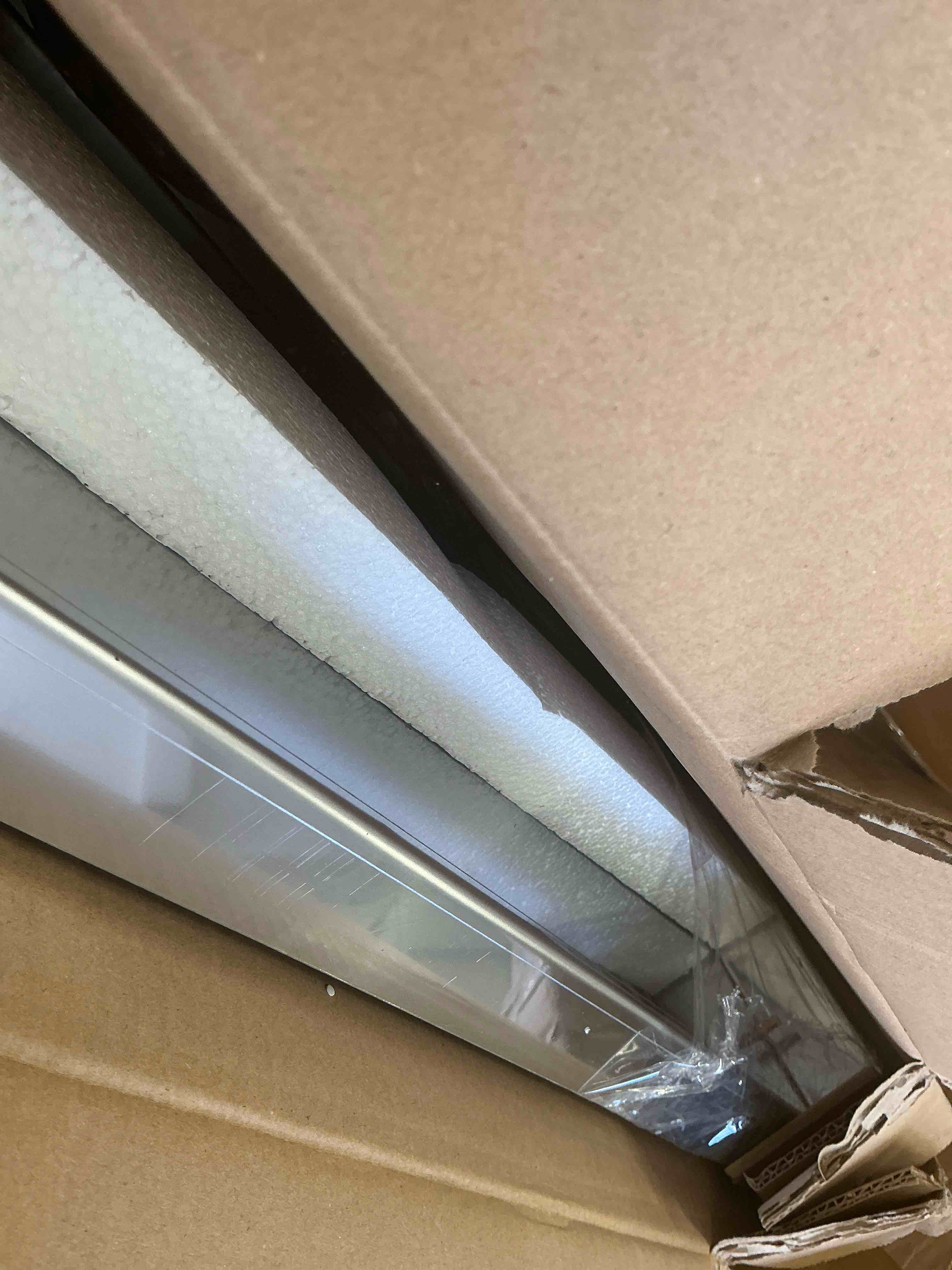 Condition photo showing Good Condition for regency 18" x 36" 18 gauge stainless steel solid wall shelf