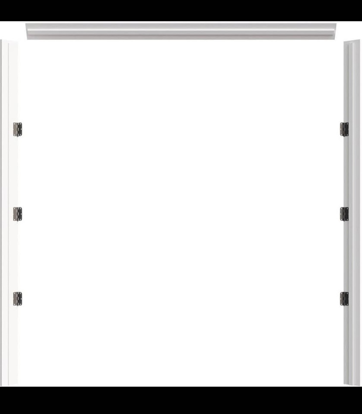 Van Acht Doors ZW-MK-001 Hardwood French Door Kit W/Hinges White 