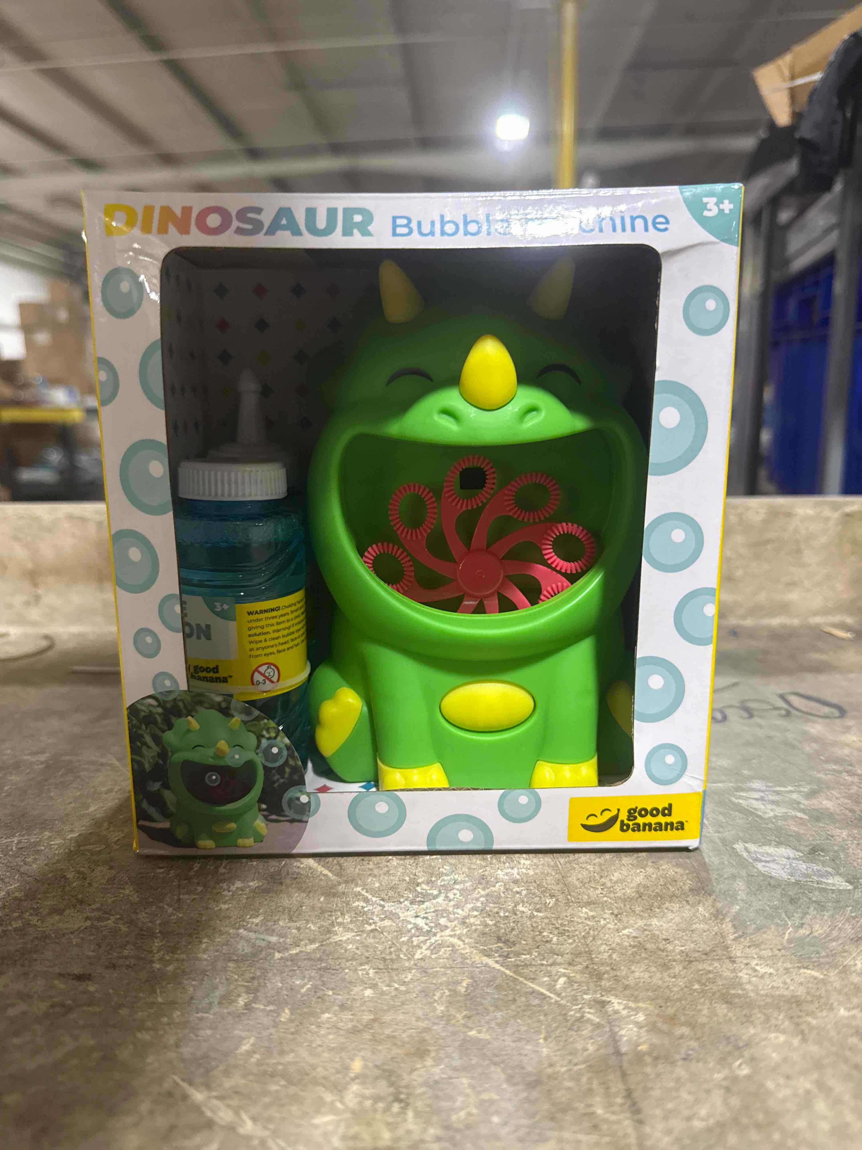 Condition photo showing New/Like New for good banana dinosaur bubble machine in green at nordstrom