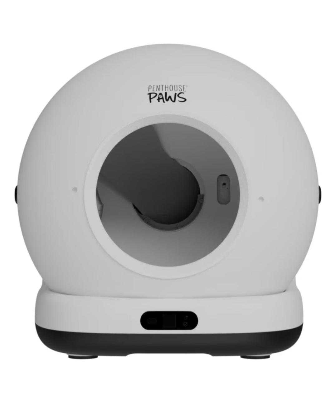 Penthouse Paws Smart Self-Cleaning Cat Litter Box with UV & Odor Control with 4K Camera, White