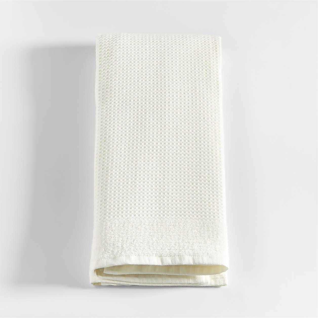 Waffle Terry Hand Towel (Set of 2), One Size, Ivory