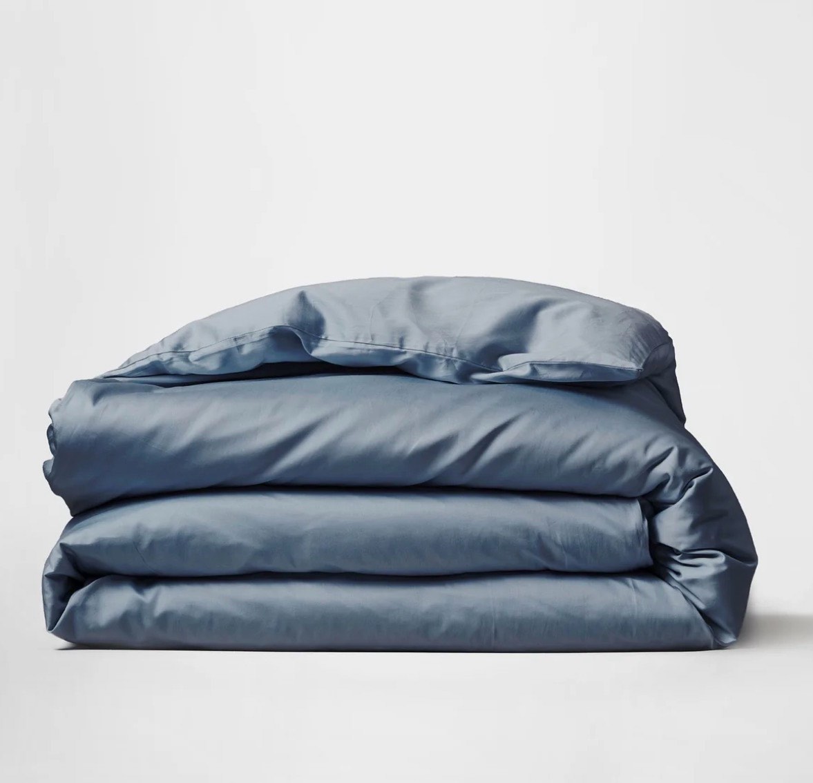 Signature Giza Cotton Sateen Duvet Cover, Twin, Mineral