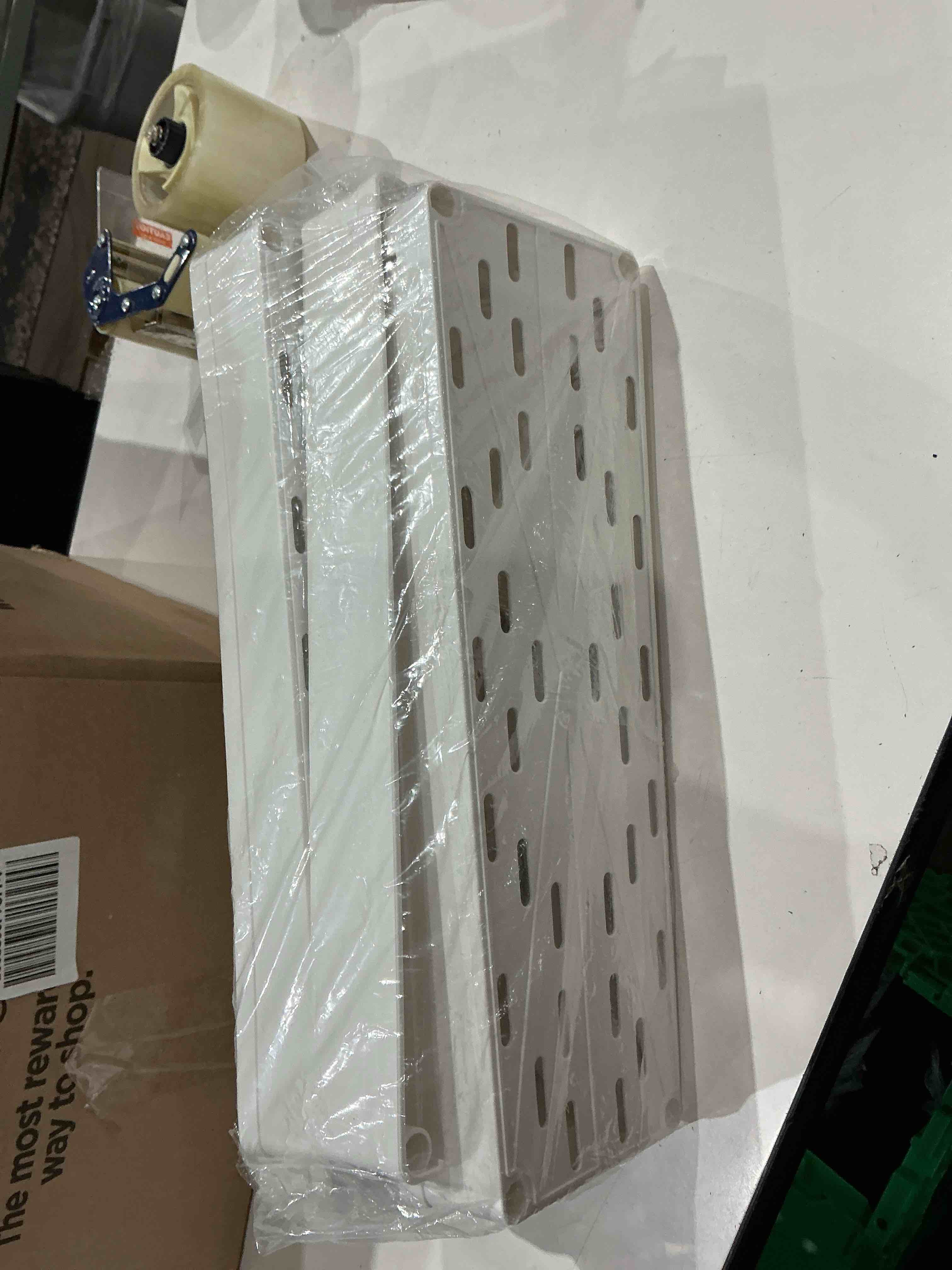 Condition photo showing As Is for spacekeeper 3 tier slim storage cart mobile shelving unit organizer
