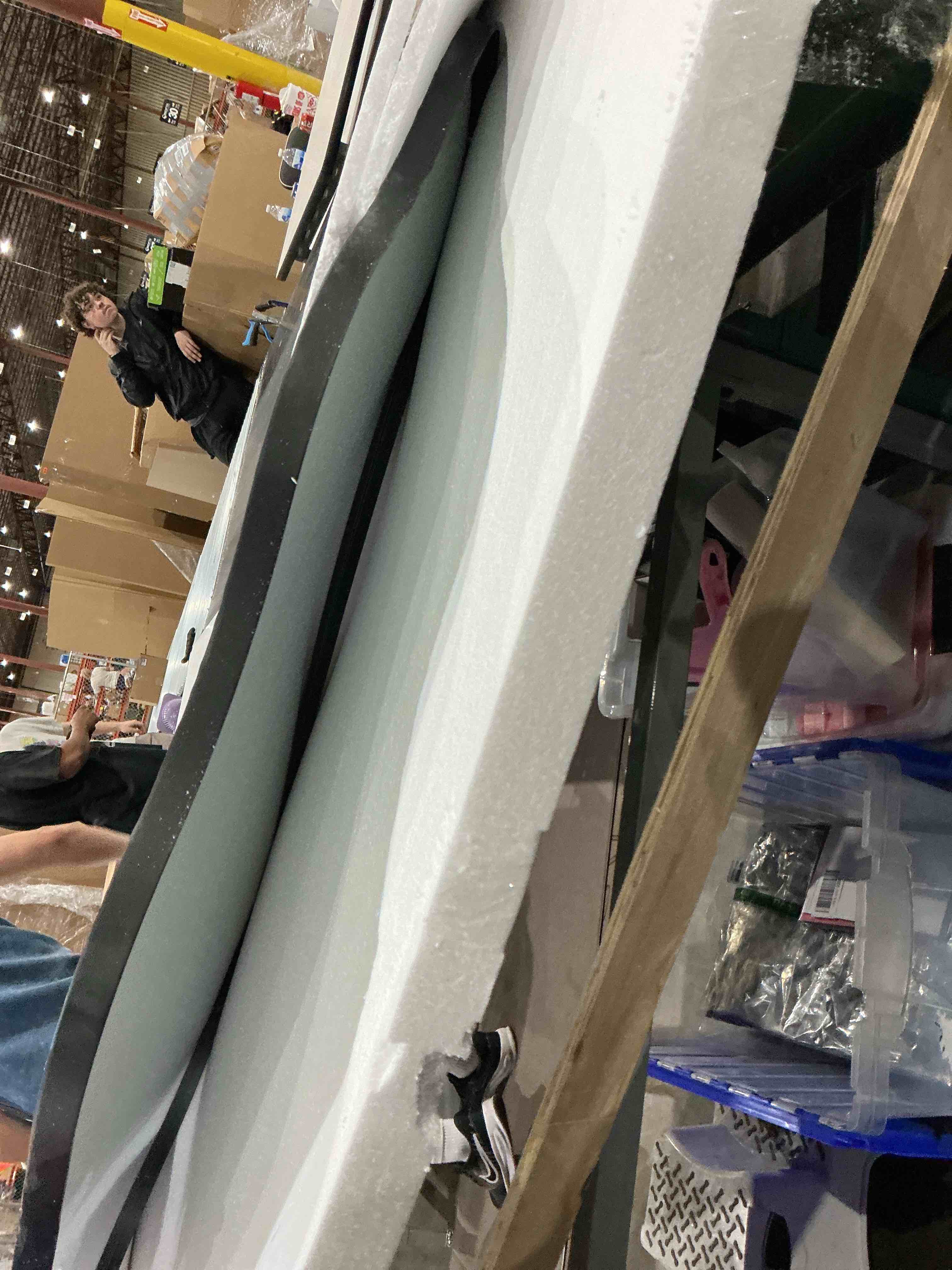irregular wall mirror, 47\"x22\" asymmetrical aesthetic mirrors with metal frame, modern organic shaped mirrors for living room bedroom hallway entryway, horizontal or vertical hanging black 47\"l x 22\"w