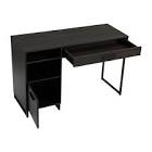 mainstays wood & metal writing desk with 1 drawer &1 door for teens/adult, 29.92 in, espresso finish