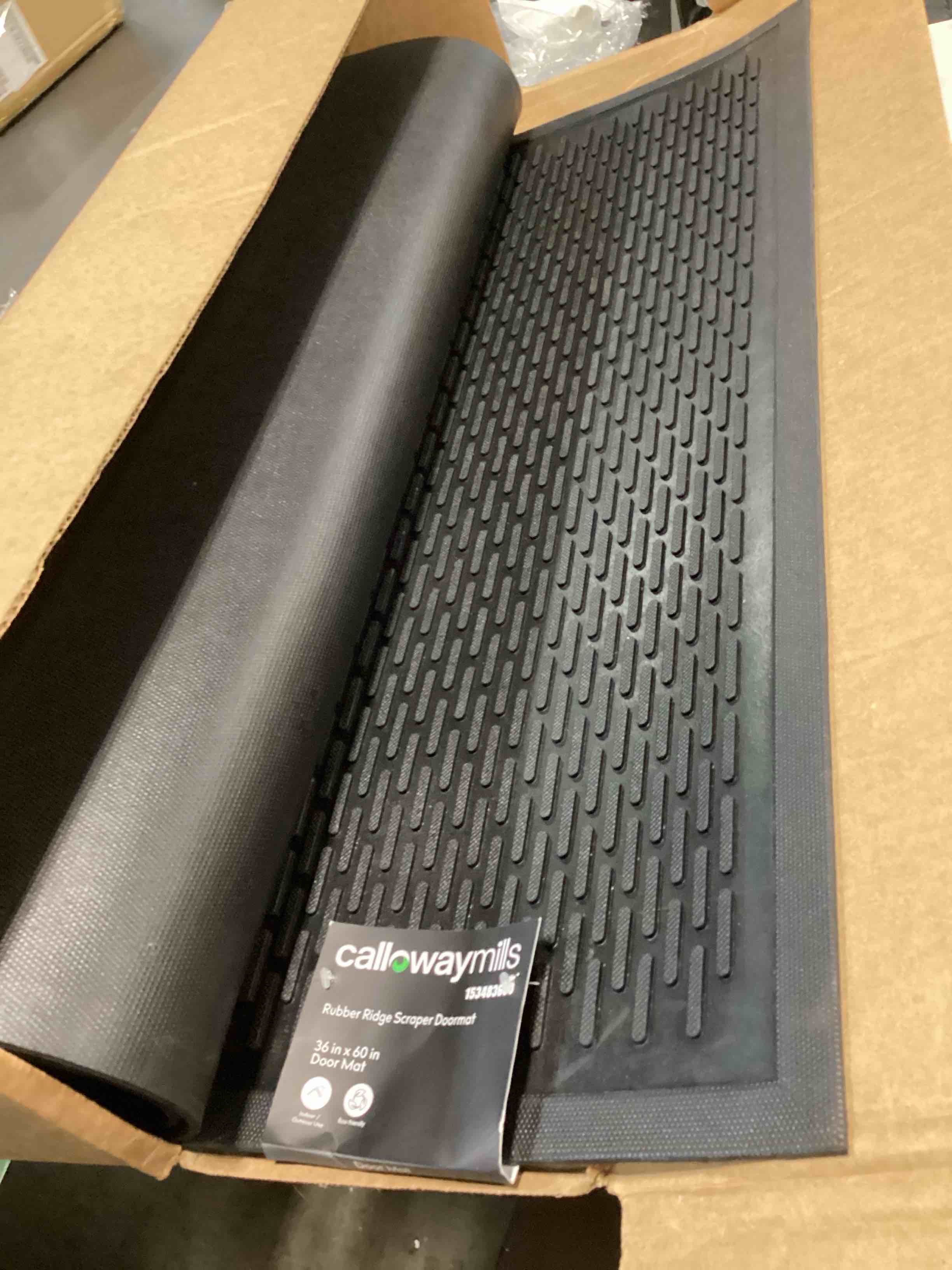 Condition photo showing Good Condition for calloway mills rubber ridge scraper outdoor doormat 3 x 5