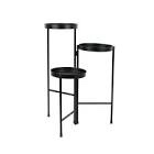 mainstays black metal 3 tier plant stand